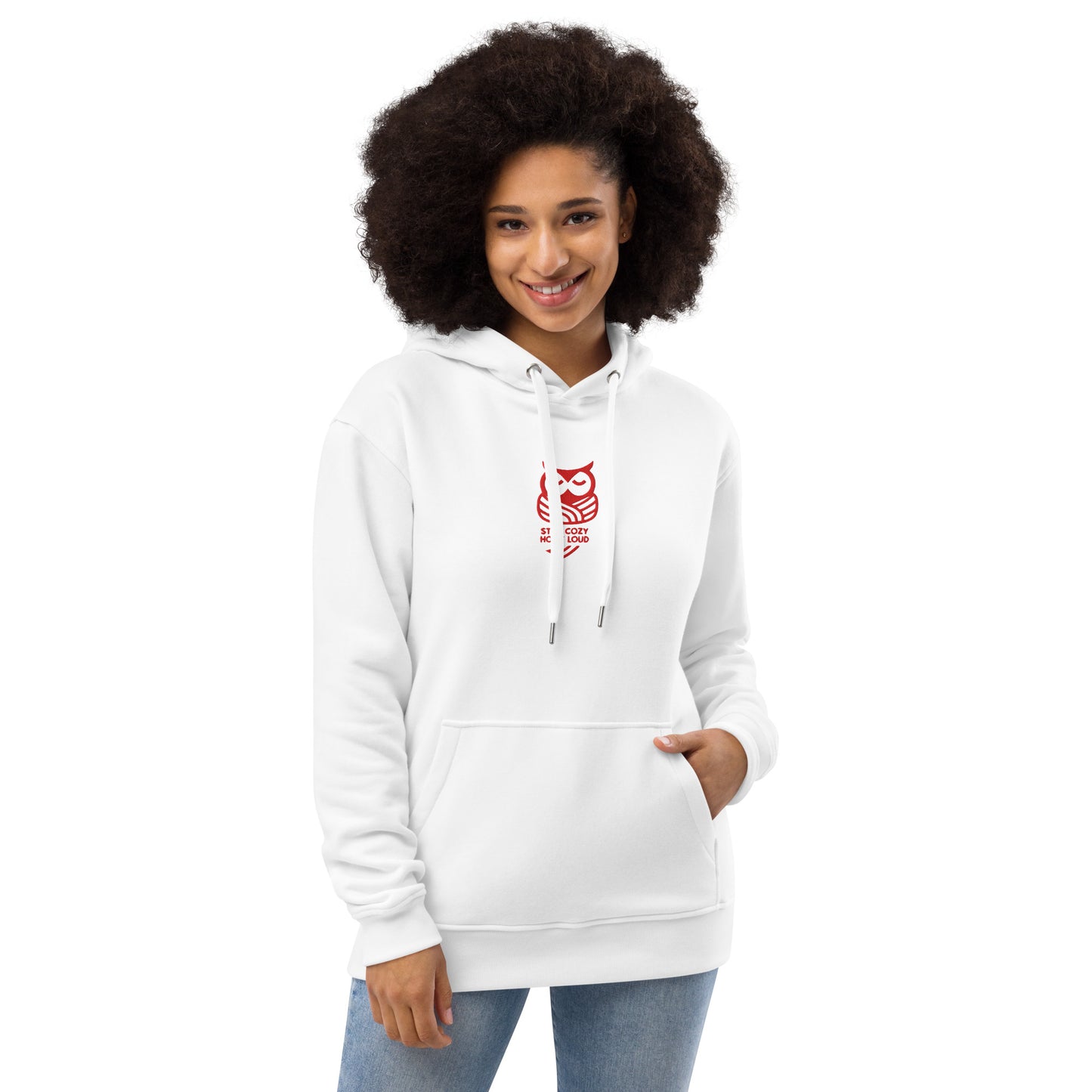 Owl Premium Eco Hoodie: 'Stay Cozy Hoot Loud' in Fall | Sustainable Fashion USA Dudeily