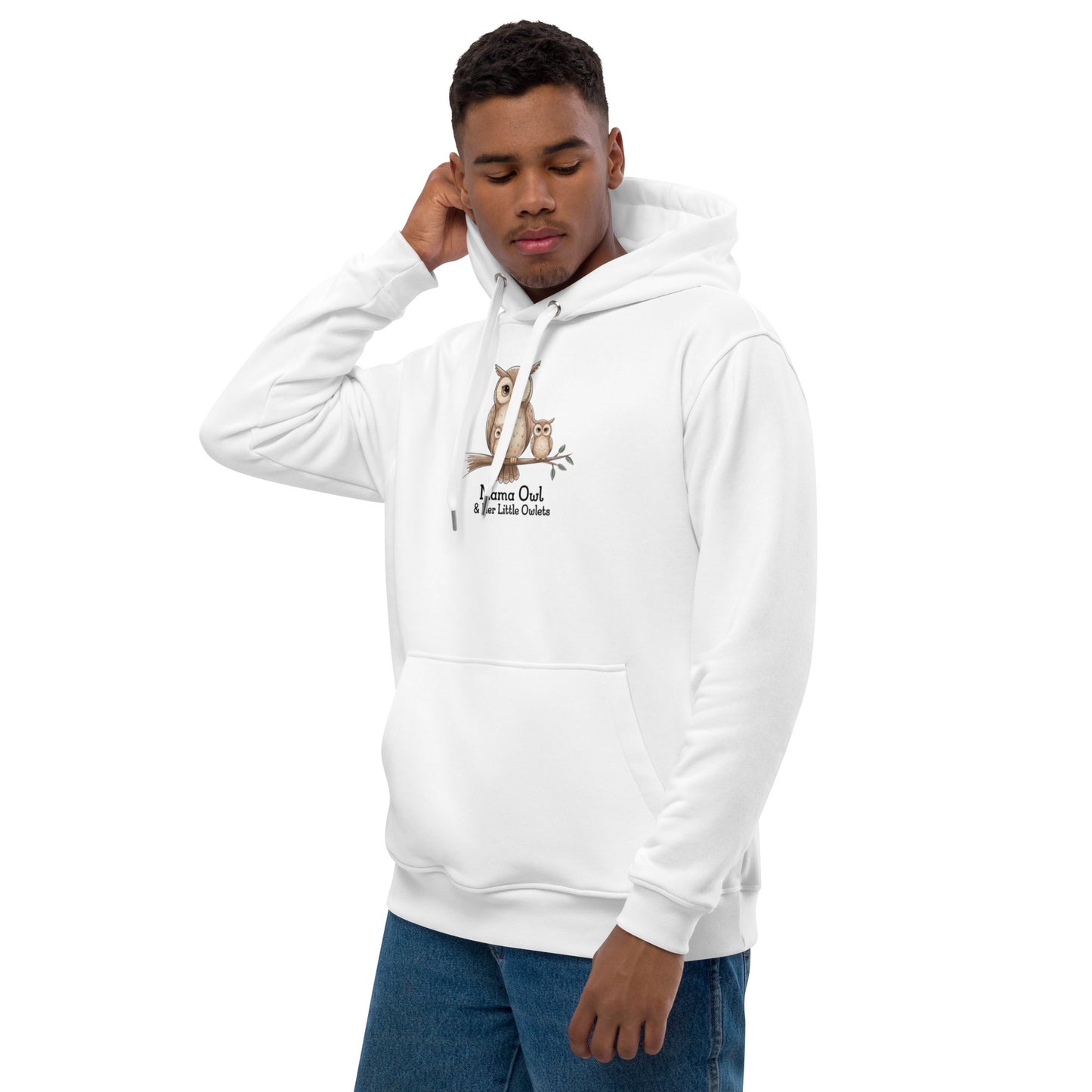 Premium Eco Hoodie - Owl Themed Sustainable Fashion Dudeily