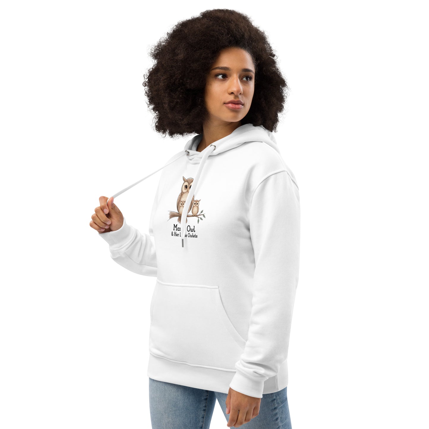 Premium Eco Hoodie - Owl Themed Sustainable Fashion Dudeily