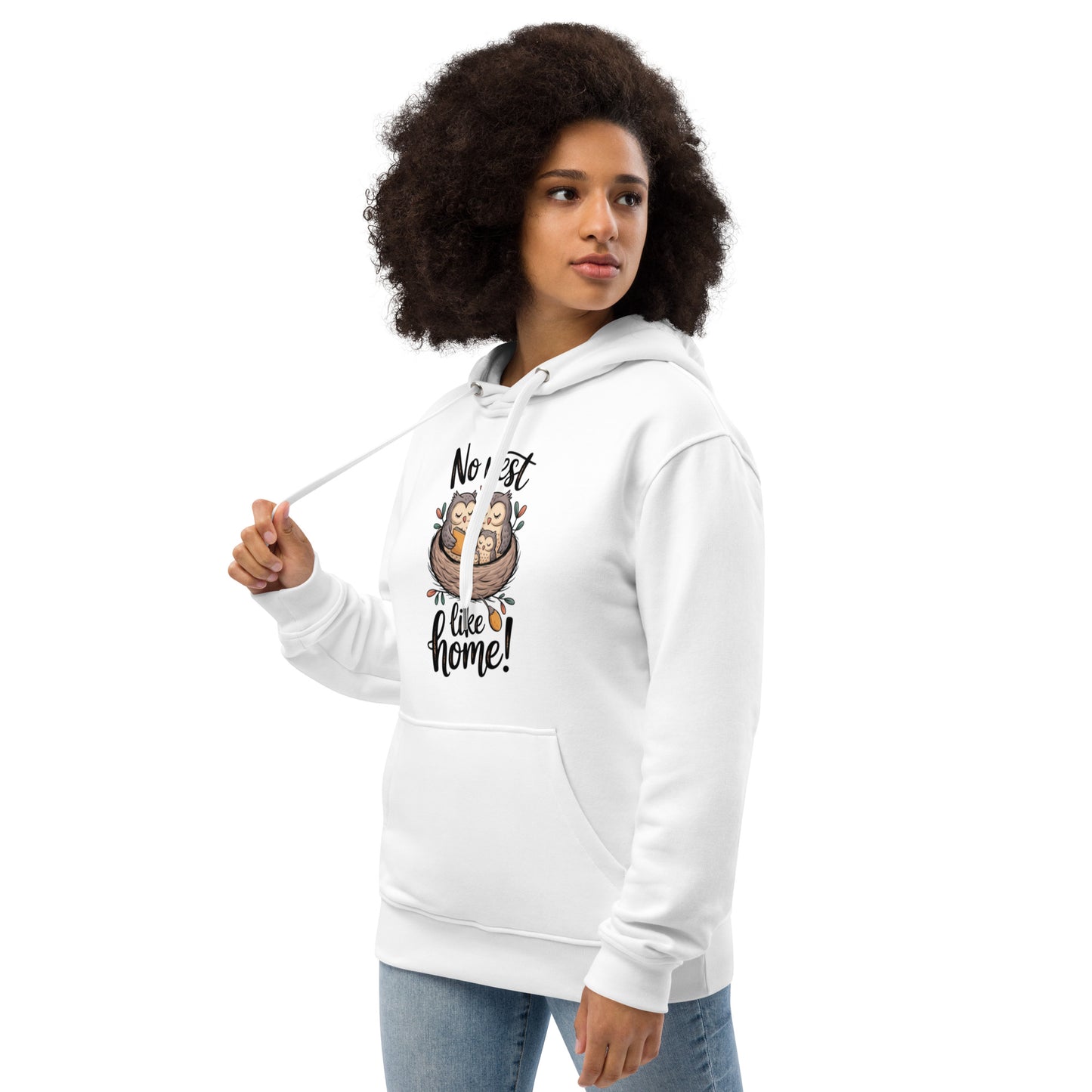 OwlNest Premium Eco Hoodie – Sustainable Luxury, Nature-Inspired Dudeily