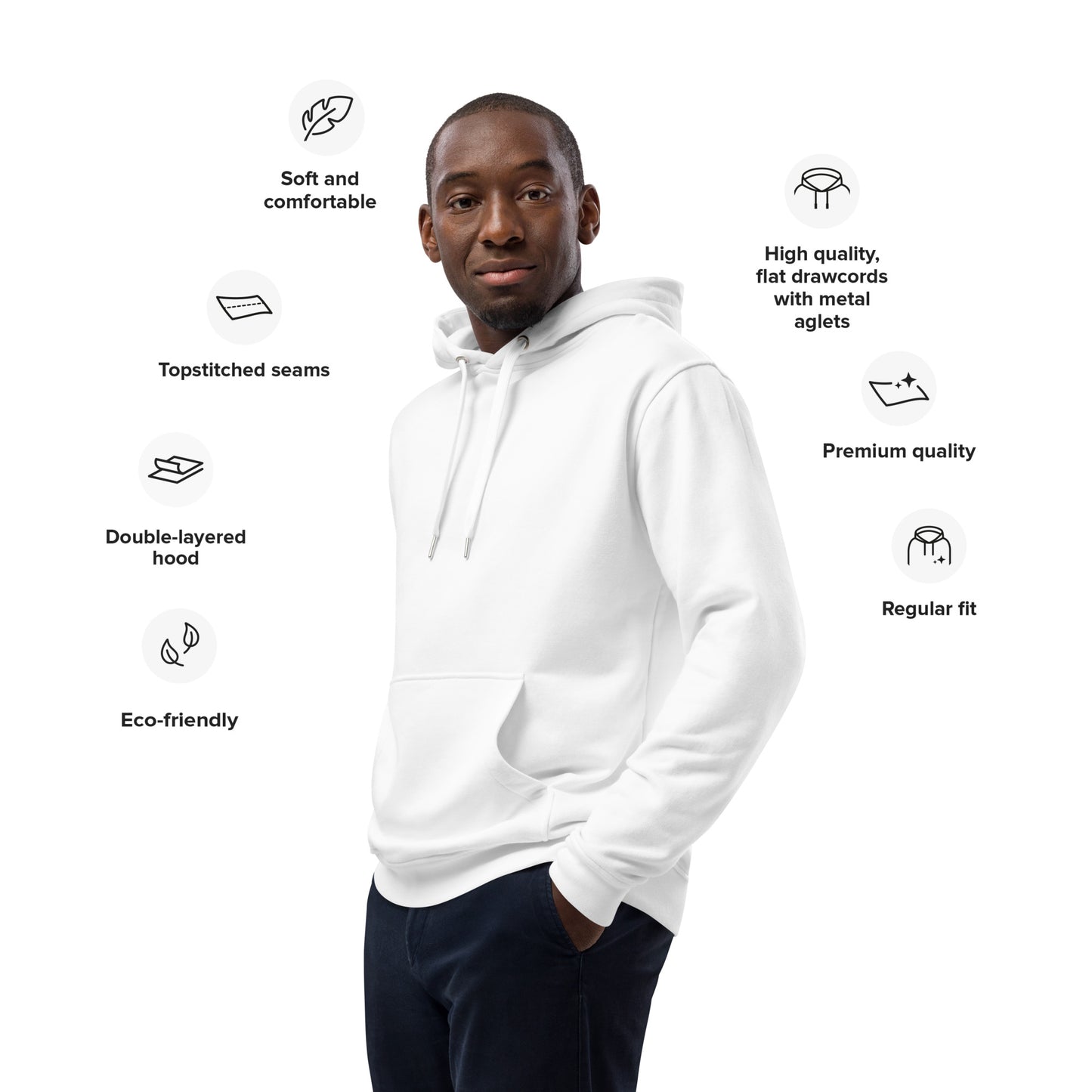 Premium Eco Hoodie: Ethical by Nature | Owl Embroidered Sustainable Fashion Dudeily