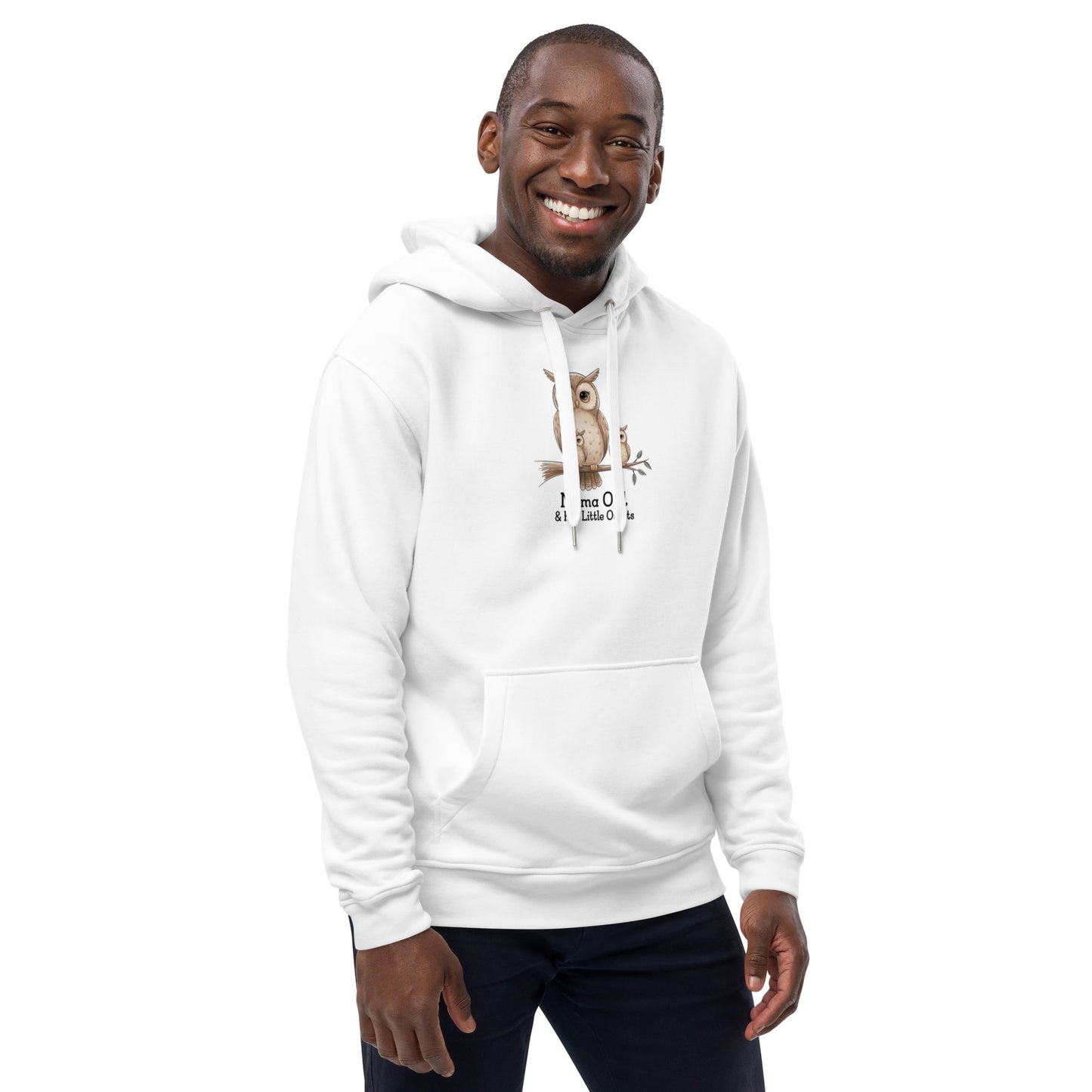 Premium Eco Hoodie - Owl Themed Sustainable Fashion Dudeily