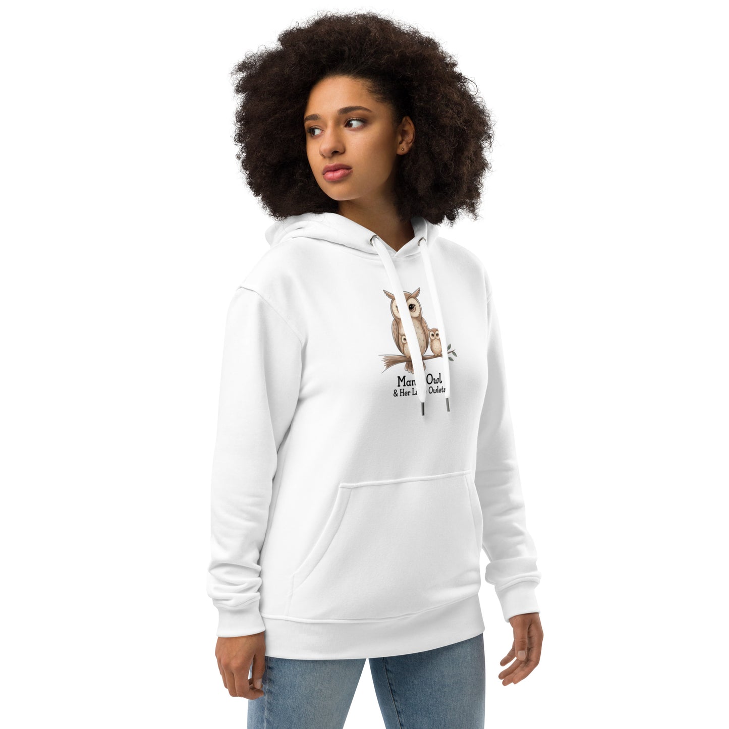 Premium Eco Hoodie - Owl Themed Sustainable Fashion Dudeily