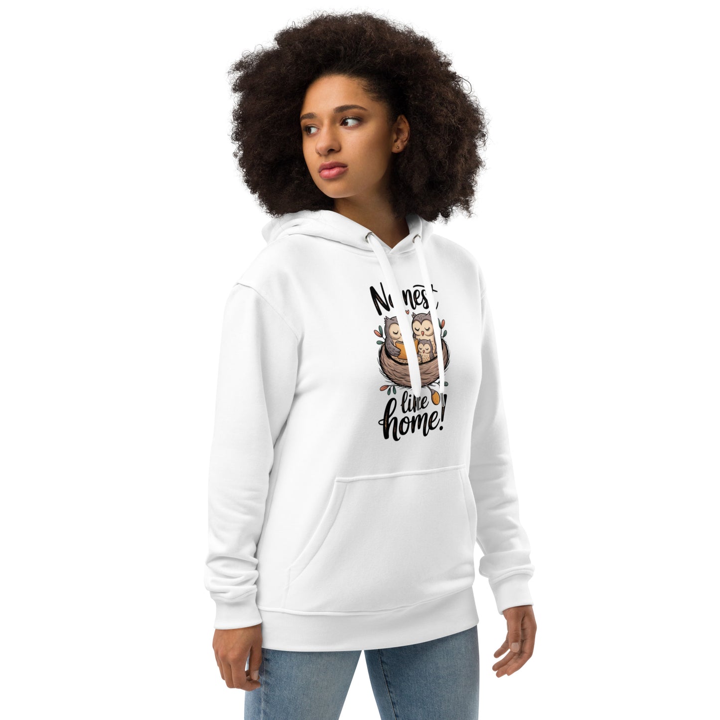 OwlNest Premium Eco Hoodie – Sustainable Luxury, Nature-Inspired Dudeily
