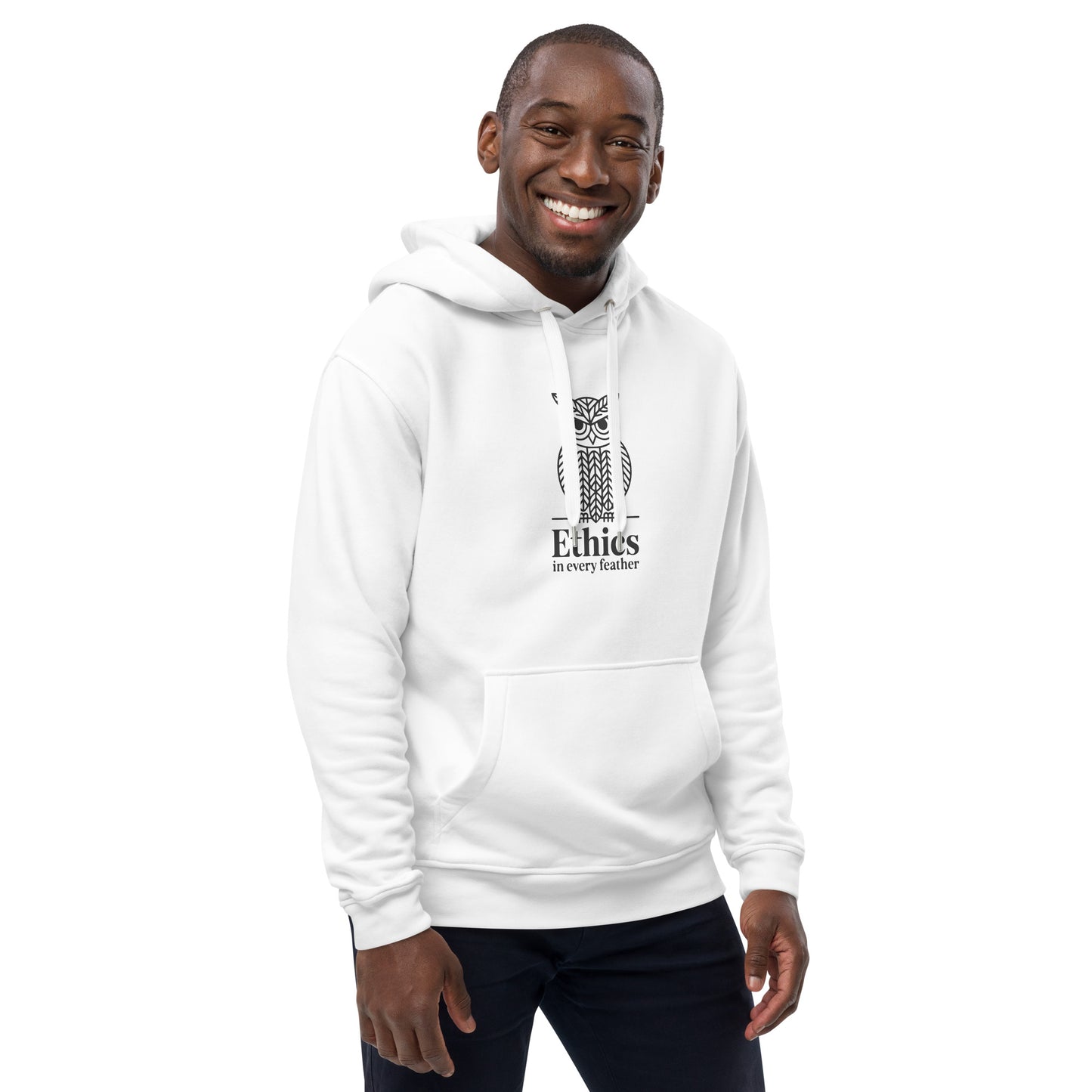Premium Eco Hoodie: 'Ethics in Every Feather' | Sustainable Owl Fashion USA Dudeily