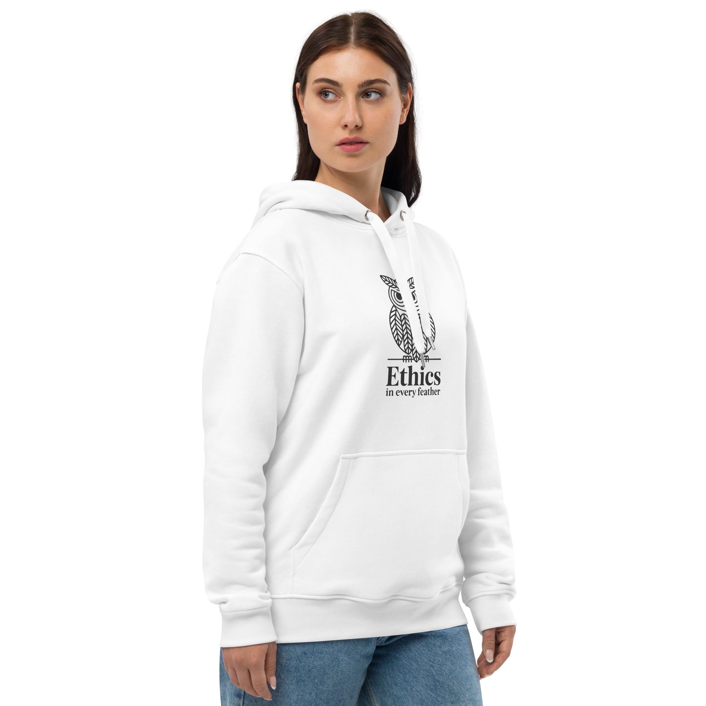 Premium Eco Hoodie: 'Ethics in Every Feather' | Sustainable Owl Fashion USA Dudeily