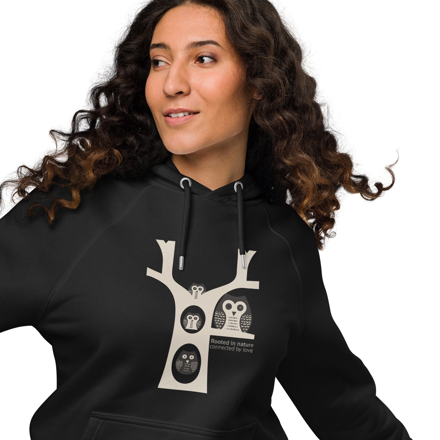 Unisex Eco Raglan Hoodie – OwlInspired Sustainable Fashion USA Dudeily