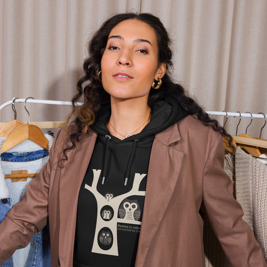 Unisex Eco Raglan Hoodie – OwlInspired Sustainable Fashion USA Dudeily