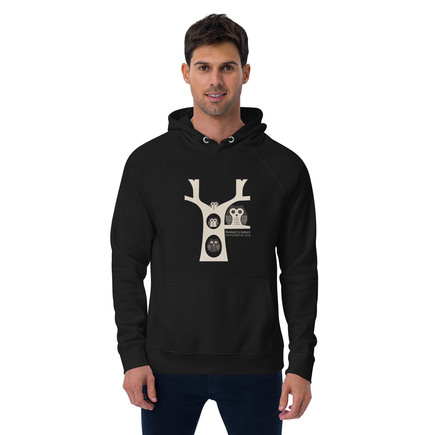 Unisex Eco Raglan Hoodie – OwlInspired Sustainable Fashion USA Dudeily