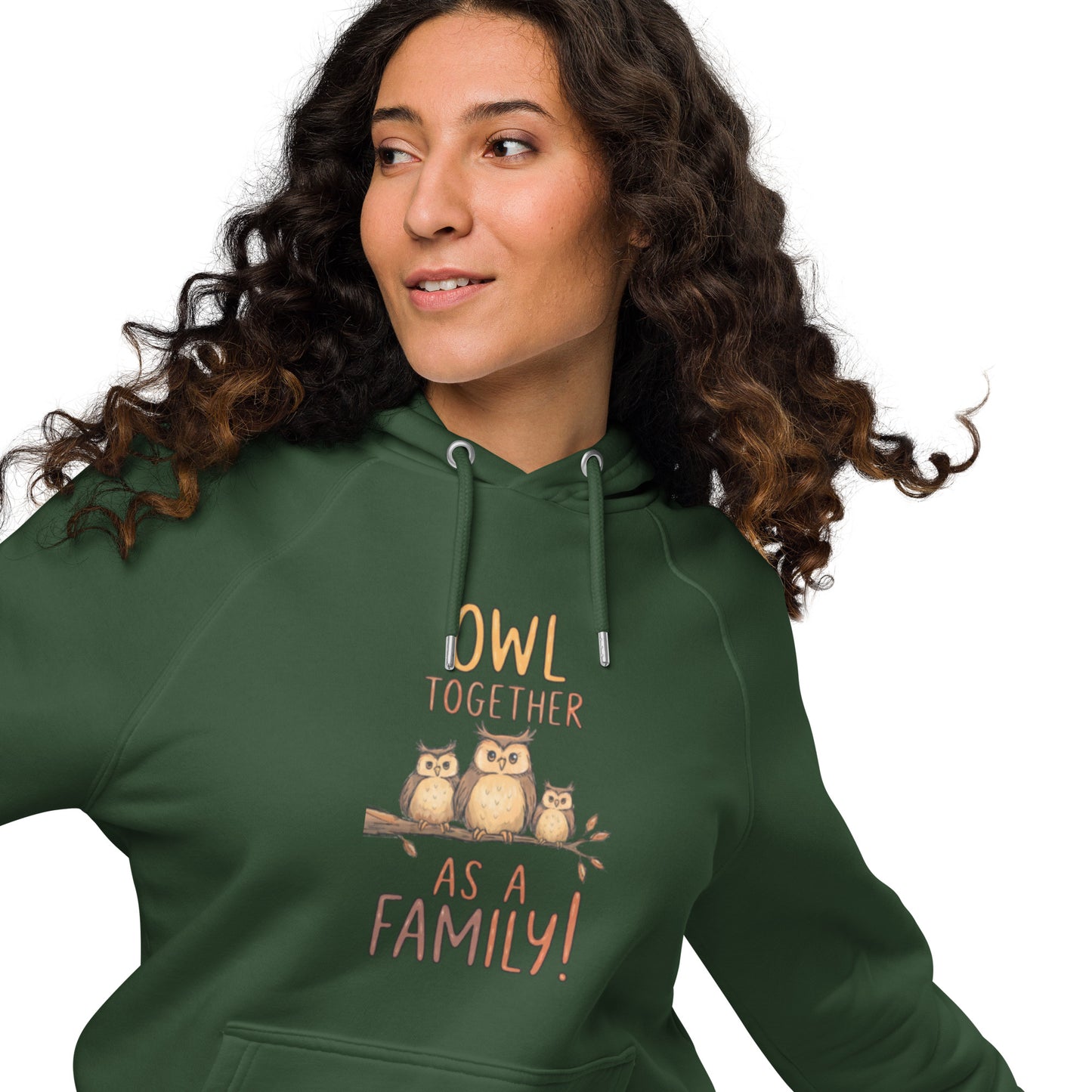 OwlNest Unisex Eco Raglan Hoodie – Where Comfort Meets Conscious Living Dudeily