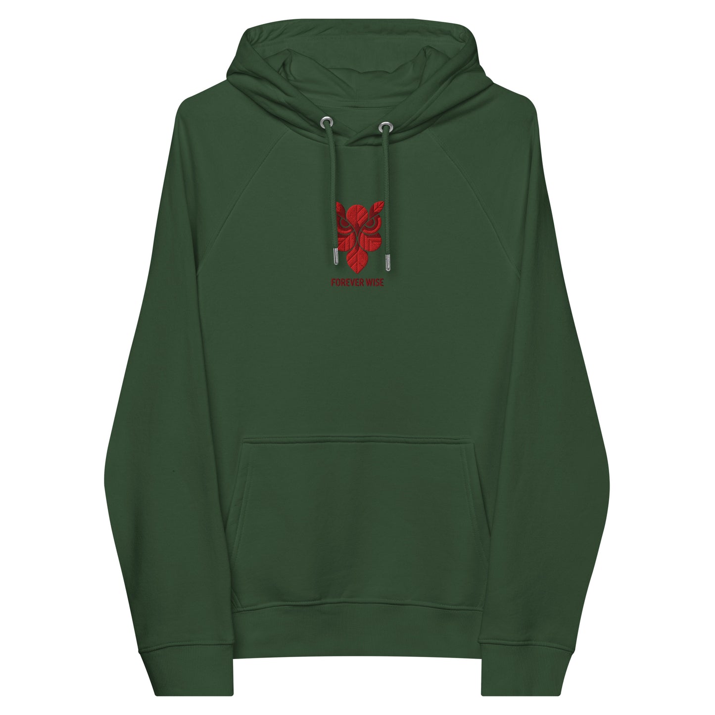 Owl Unisex Eco Raglan Hoodie: 'Forever Wise' in Fall | Sustainable Fashion USA Dudeily