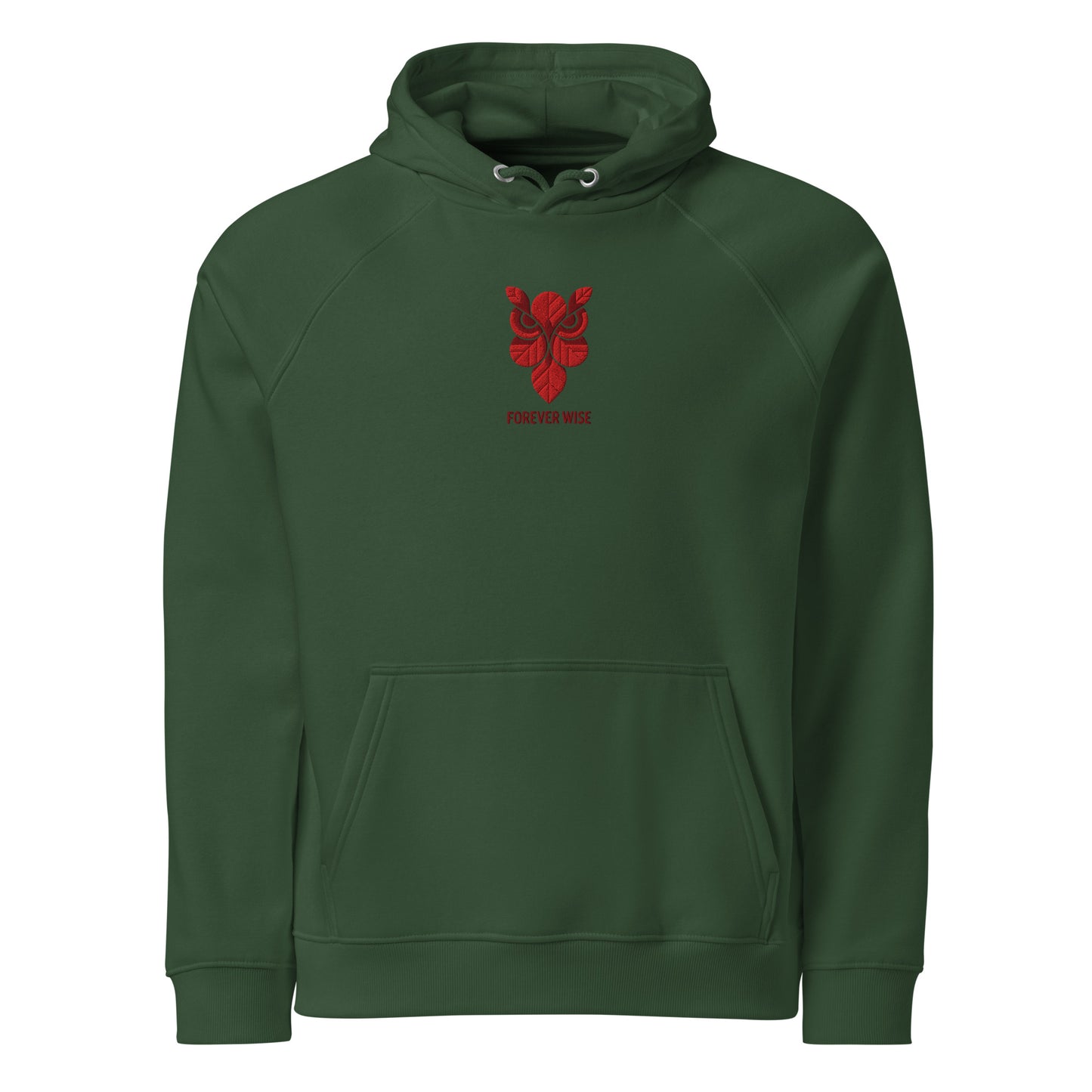 Owl Unisex Eco Raglan Hoodie: 'Forever Wise' in Fall | Sustainable Fashion USA Dudeily