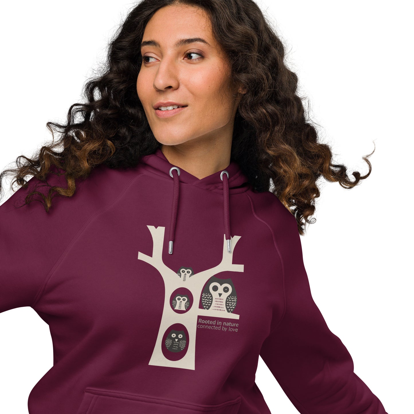 Unisex Eco Raglan Hoodie – OwlInspired Sustainable Fashion USA Dudeily
