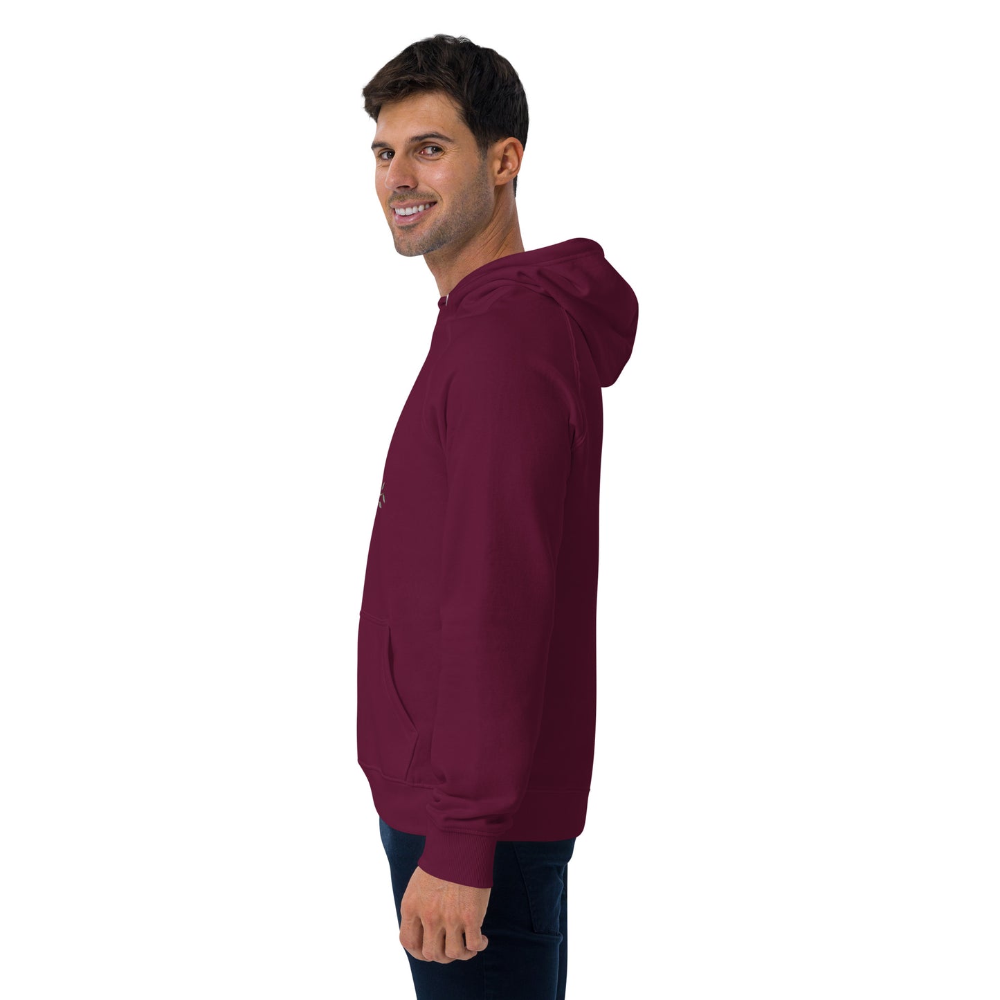 Unisex Eco Raglan Hoodie – Owl-Themed Eco-Friendly & Sustainable Dudeily