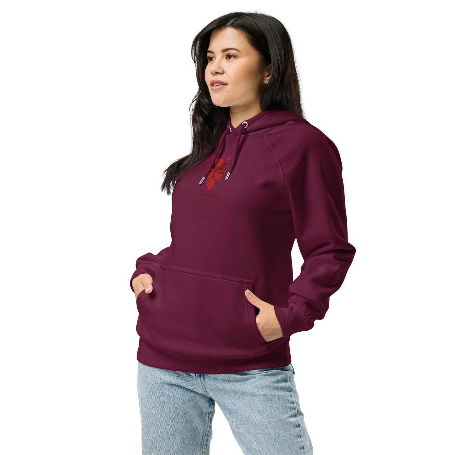 Owl Unisex Eco Raglan Hoodie: 'Forever Wise' in Fall | Sustainable Fashion USA Dudeily