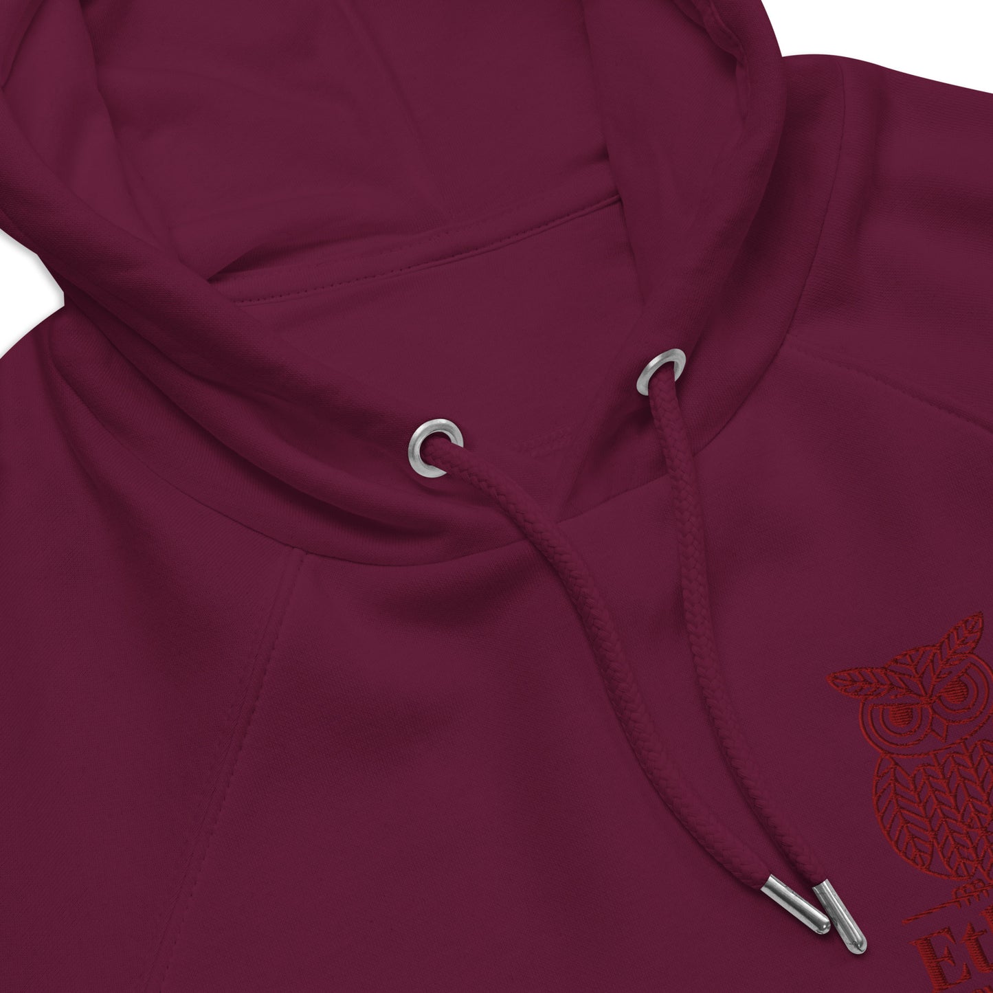 Owl Unisex Eco Raglan Hoodie – "Ethics in Every Feather" | Sustainable Fashion Dudeily