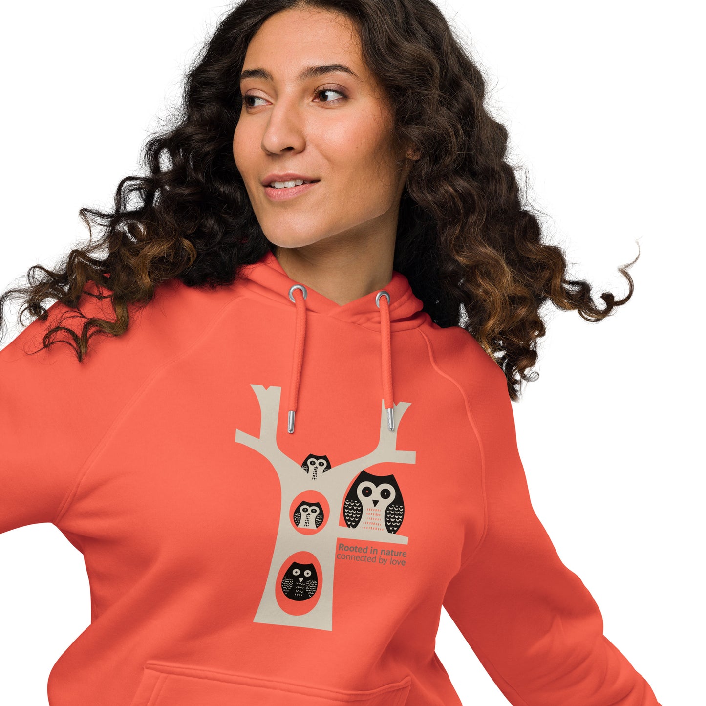 Unisex Eco Raglan Hoodie – OwlInspired Sustainable Fashion USA Dudeily