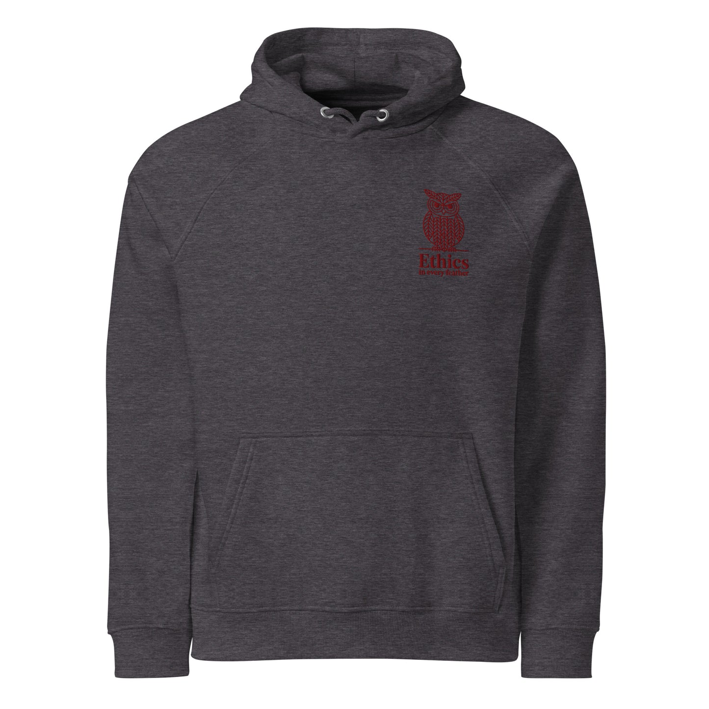 Owl Unisex Eco Raglan Hoodie – "Ethics in Every Feather" | Sustainable Fashion Dudeily