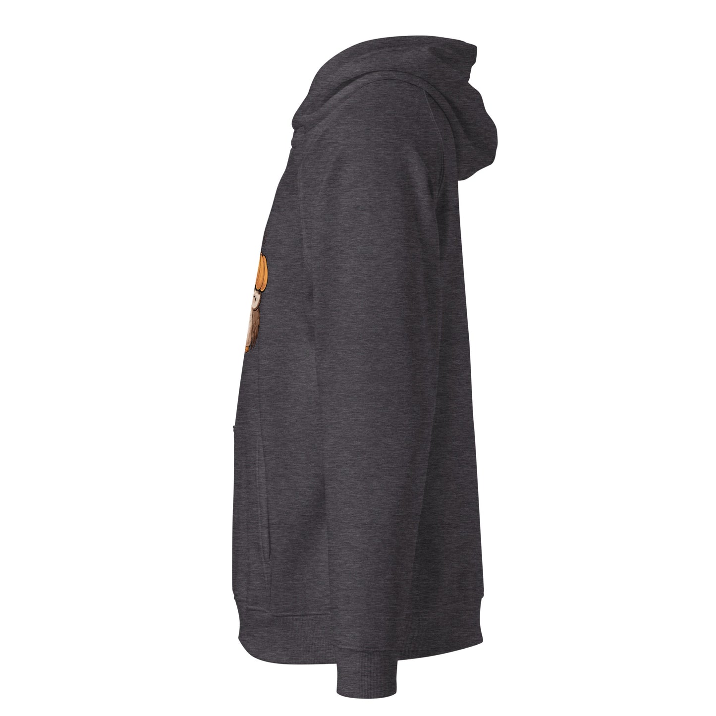 Unisex Eco Raglan Hoodie: Halloween Owl Sustainable Style USA Dudeily