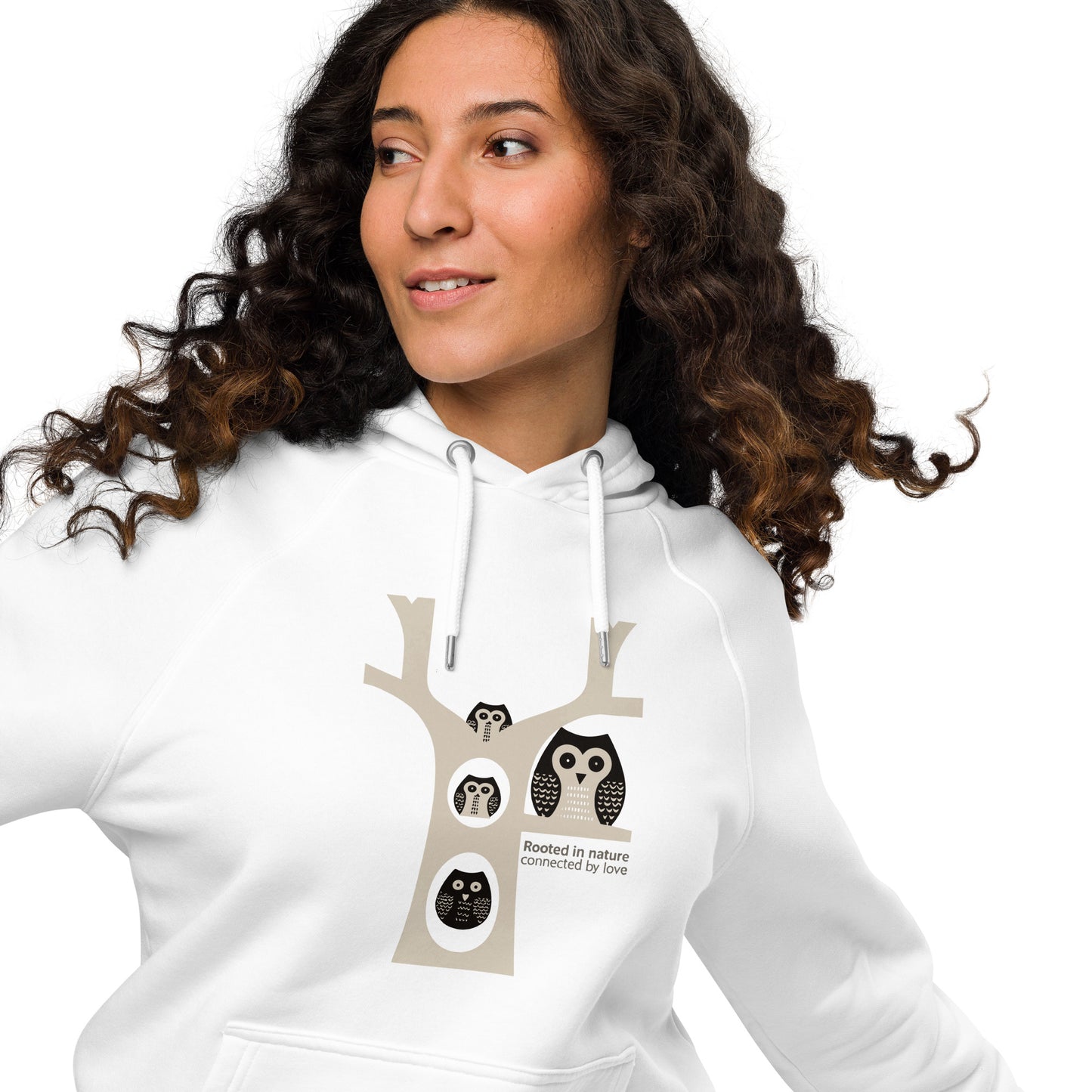 Unisex Eco Raglan Hoodie – OwlInspired Sustainable Fashion USA Dudeily