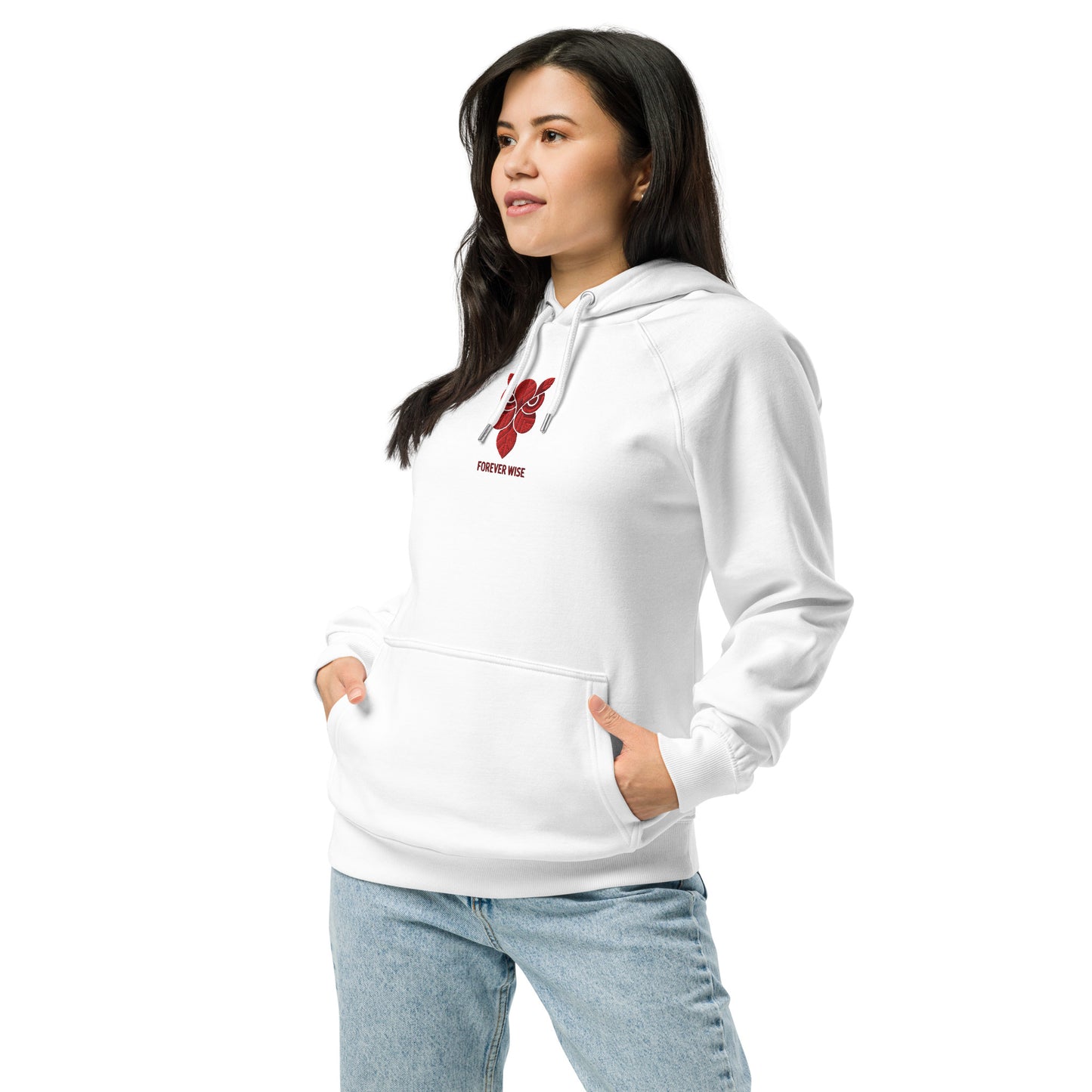 Owl Unisex Eco Raglan Hoodie: 'Forever Wise' in Fall | Sustainable Fashion USA Dudeily