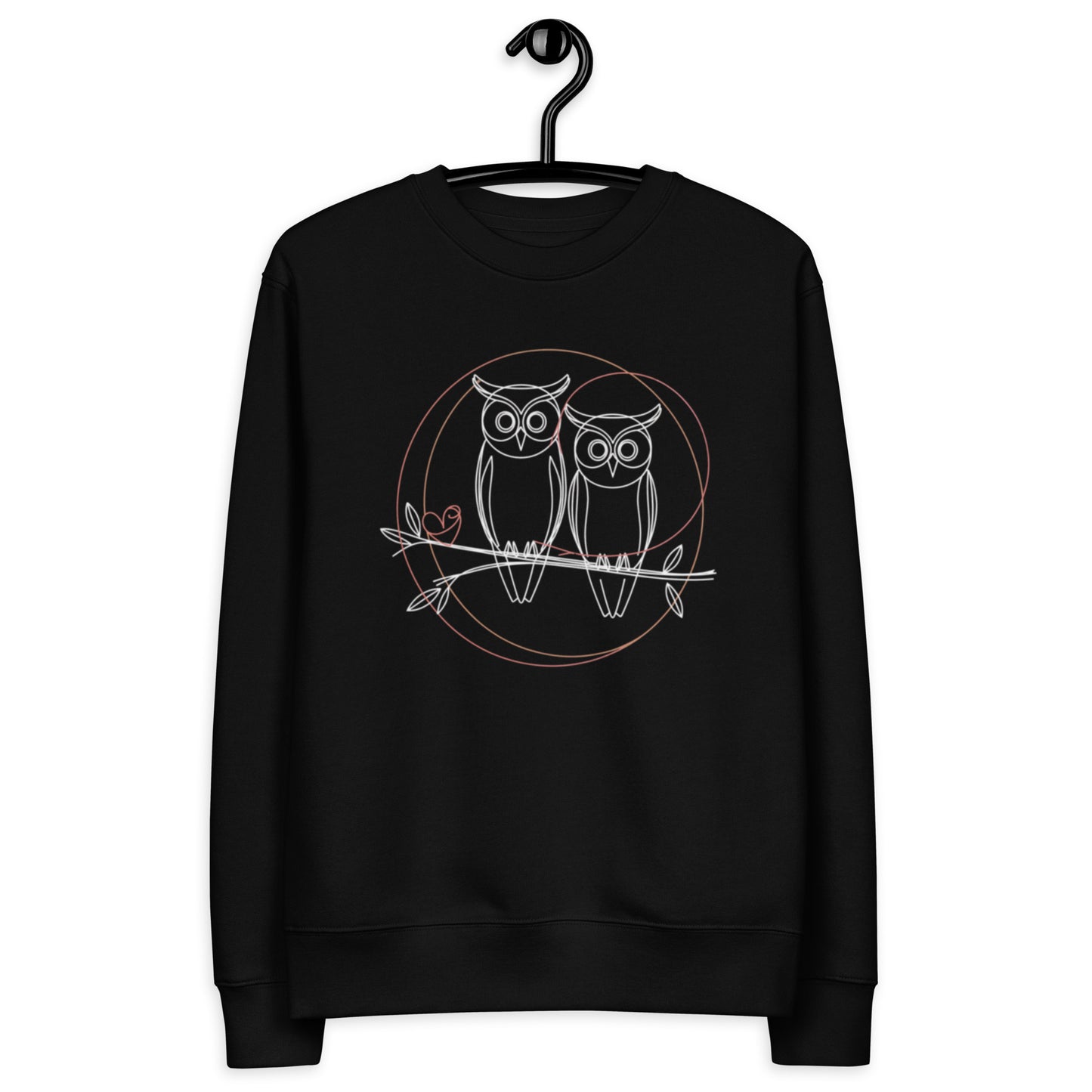 Unisex Eco Sweatshirt | Owl-Themed, Sustainable, Comfortable Style Dudeily
