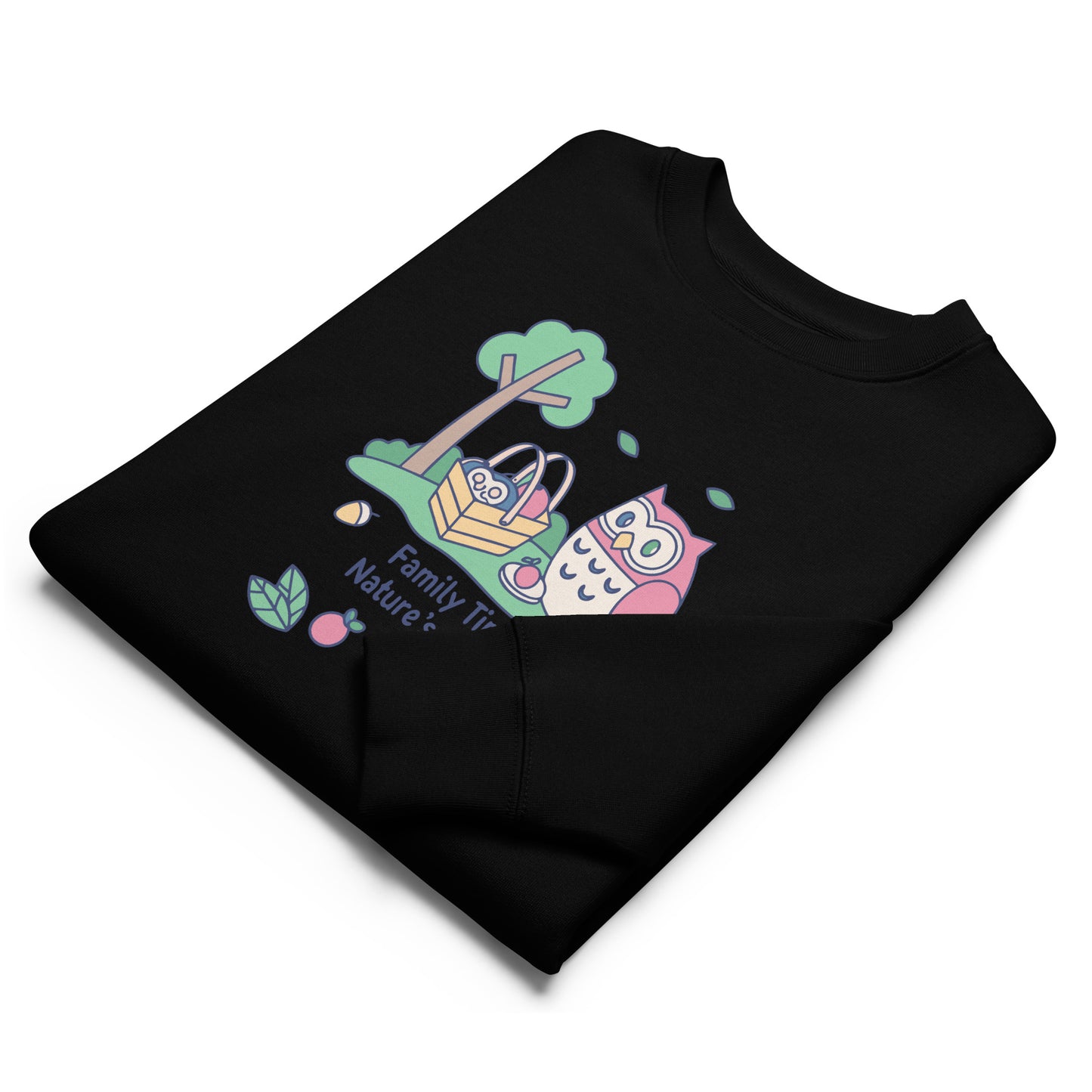Unisex Eco Sweatshirt – OwlPure Sustainable Fashion for Family Day Comfort Dudeily