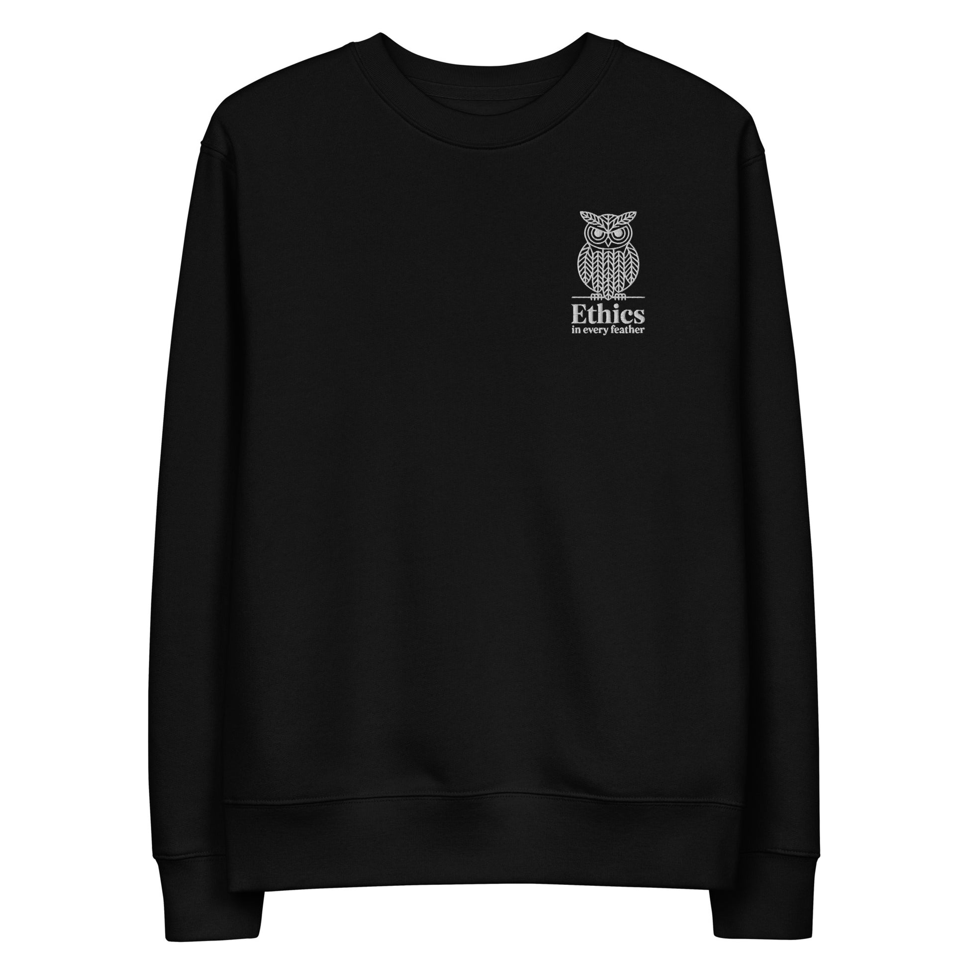 Owl Unisex Eco Sweatshirt – "Ethics in Every Feather" | Sustainable Fashion USA Dudeily