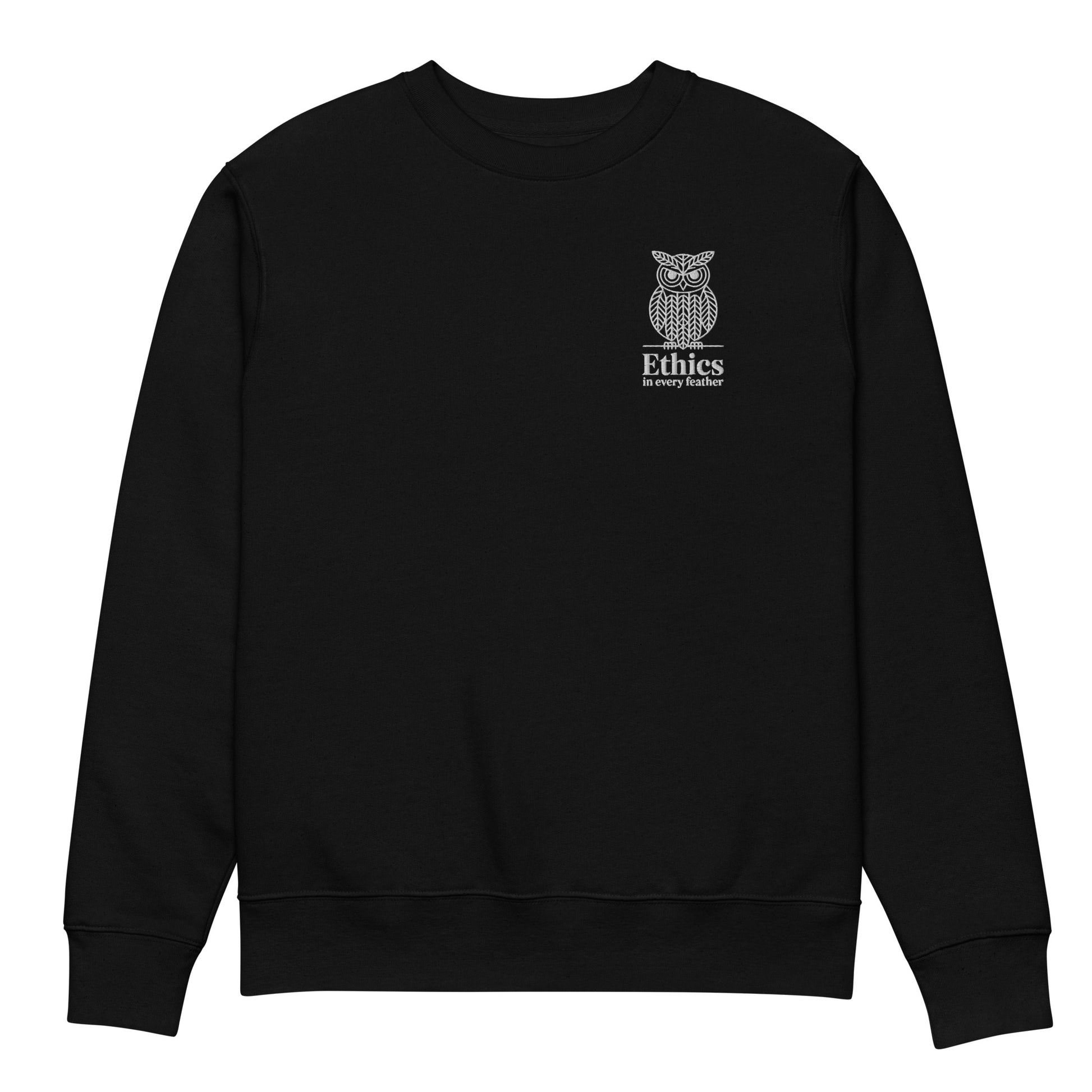 Owl Unisex Eco Sweatshirt – "Ethics in Every Feather" | Sustainable Fashion USA Dudeily