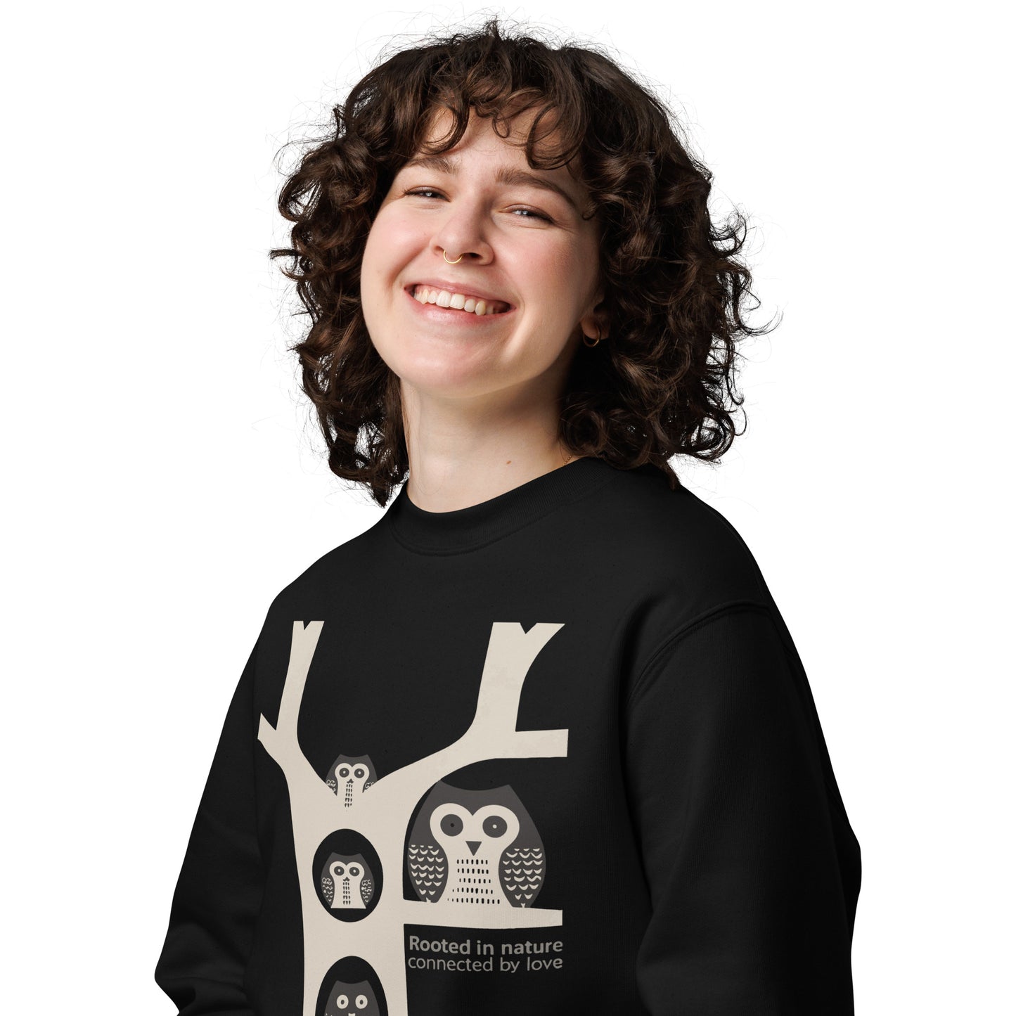 Unisex Eco Sweatshirt – OwlNest Sustainable Fashion for Family Day Comfort Dudeily