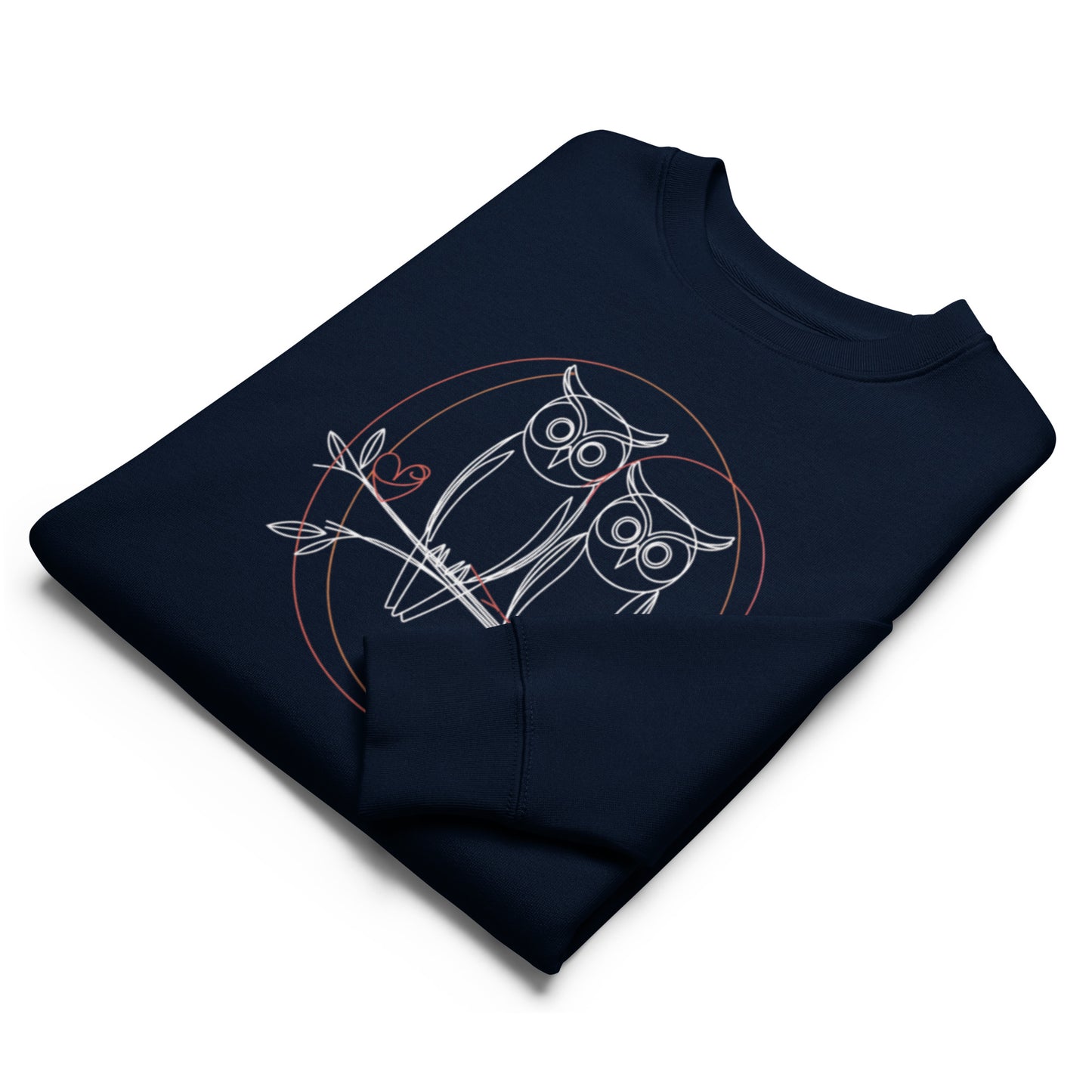 Unisex Eco Sweatshirt | Owl-Themed, Sustainable, Comfortable Style Dudeily