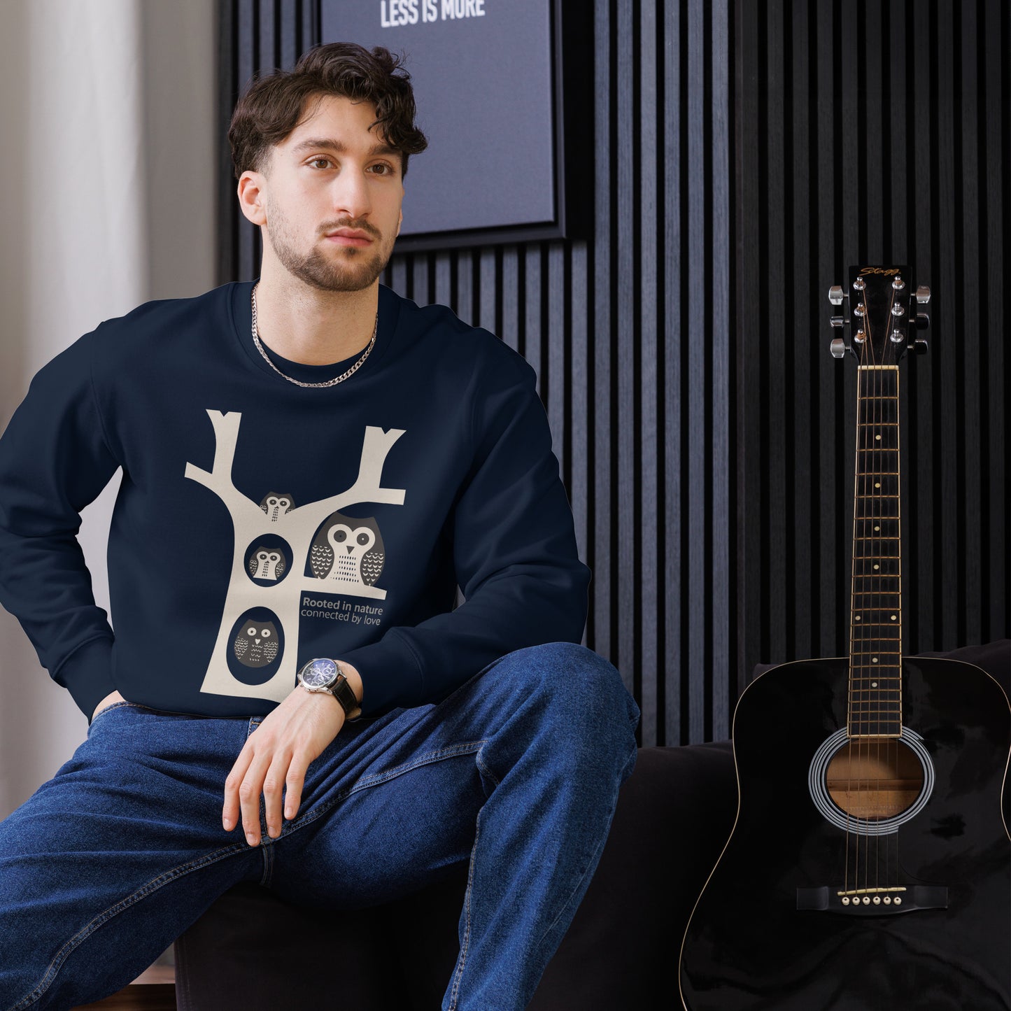 Unisex Eco Sweatshirt – OwlNest Sustainable Fashion for Family Day Comfort Dudeily