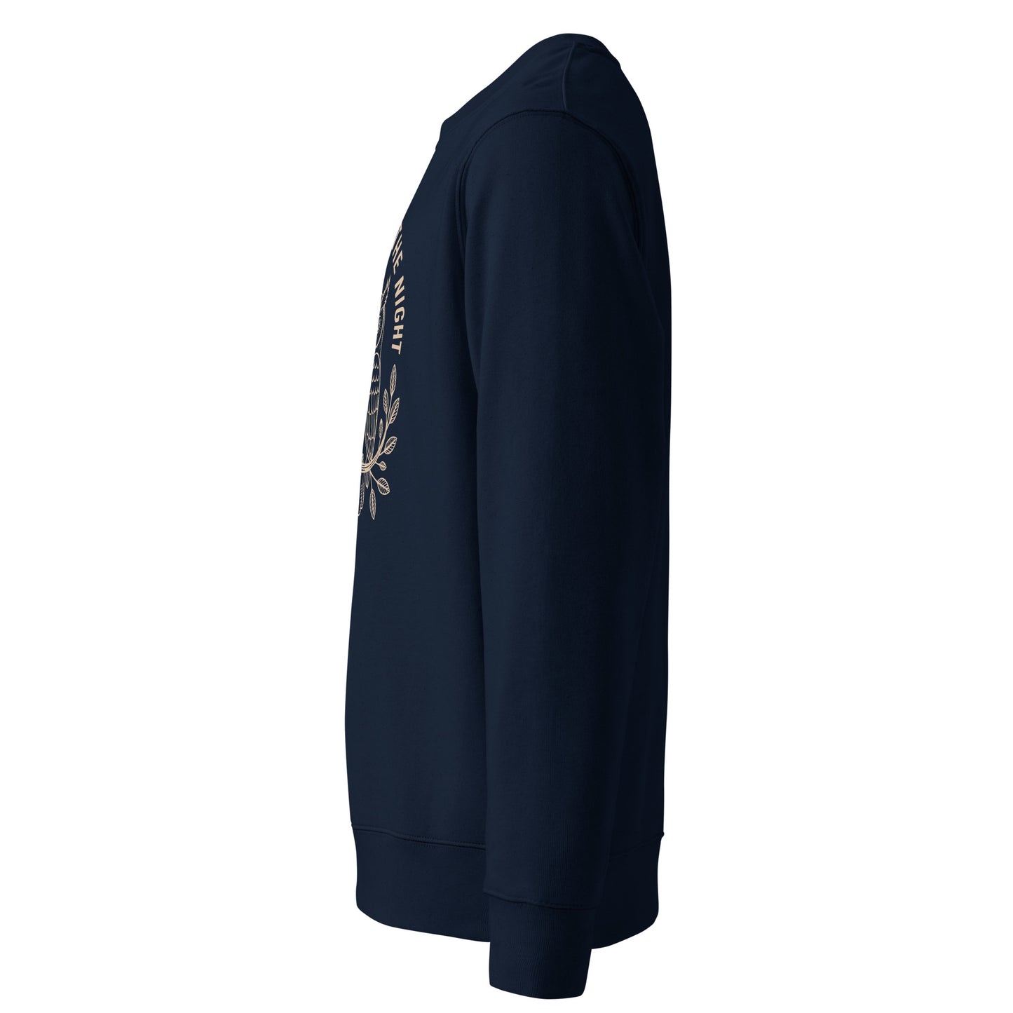 Owl Unisex Eco Sweatshirt: 'Peace in the Night' in Fall | Sustainable Owl Fashion USA Dudeily