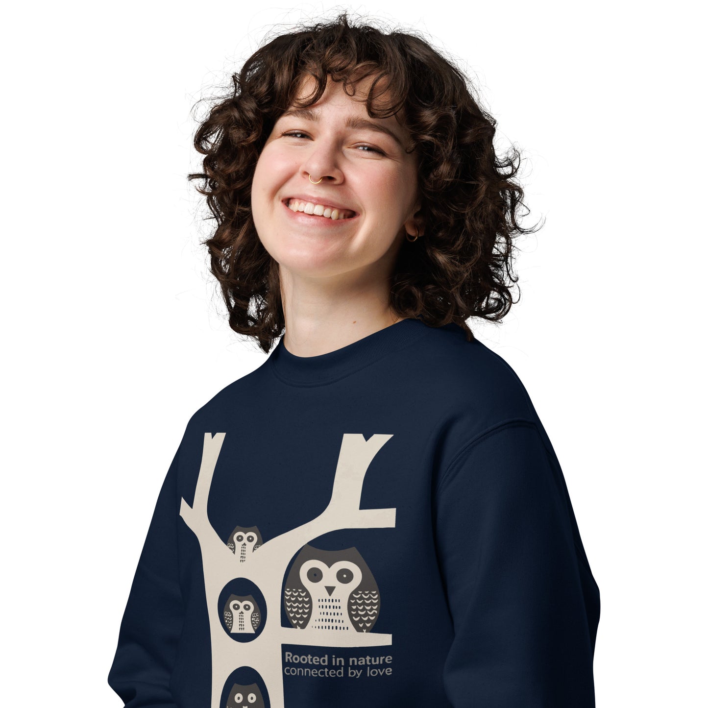 Unisex Eco Sweatshirt – OwlNest Sustainable Fashion for Family Day Comfort Dudeily