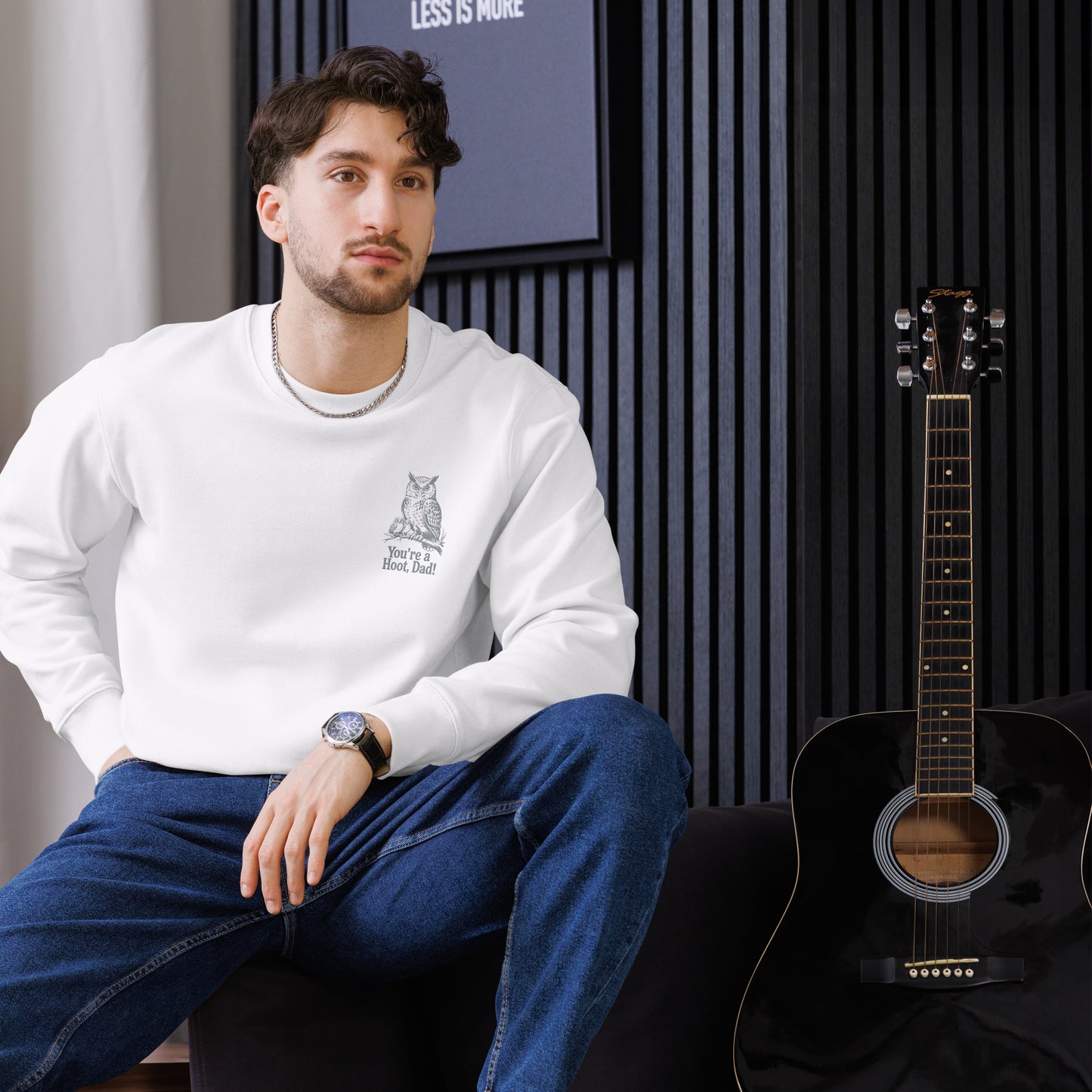 Owl-Themed Unisex Eco Sweatshirt | Sustainable Fashion for Eco-Conscious Living Dudeily