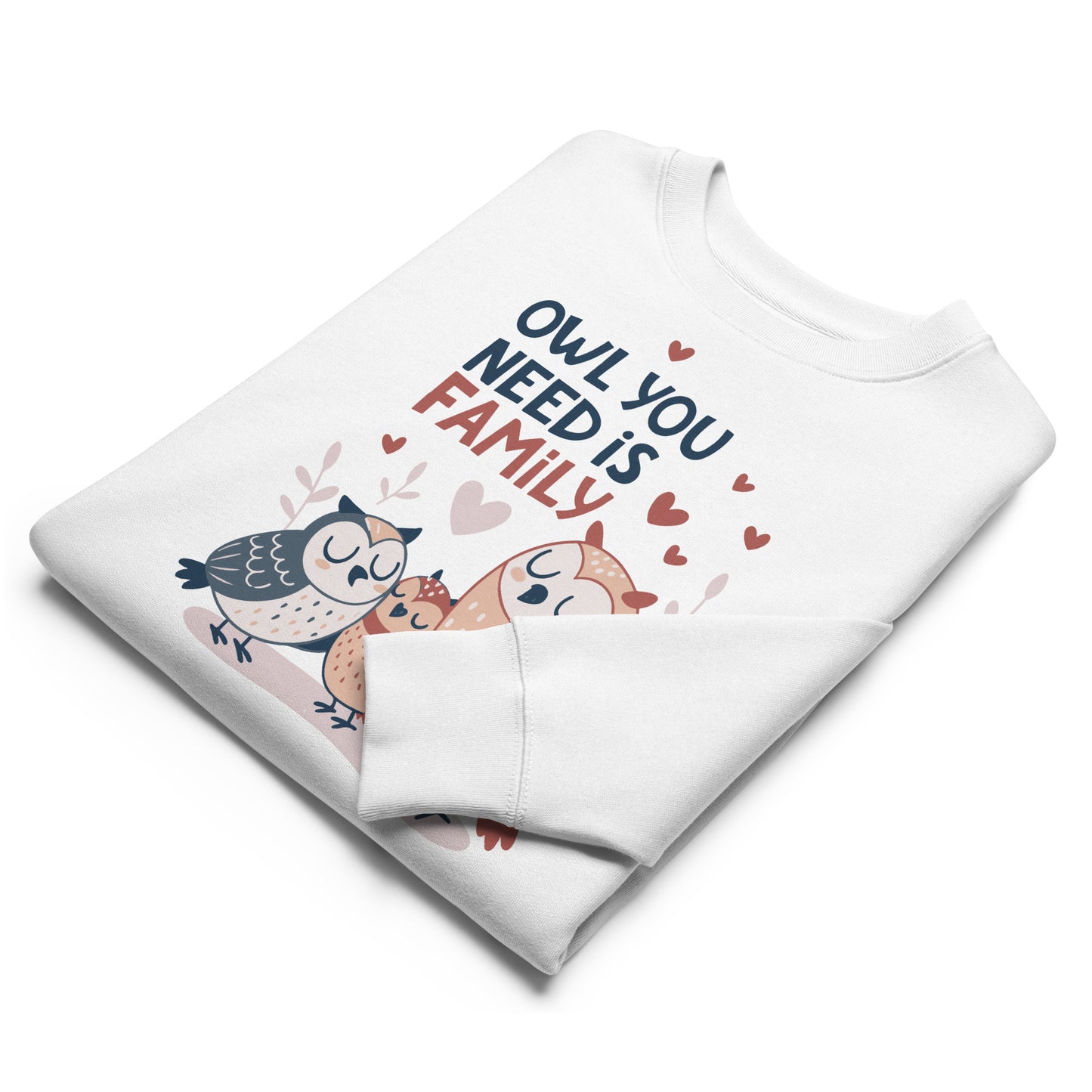 Unisex Eco Sweatshirt – OwlPure Sustainable Fashion for Family Day Comfort Dudeily