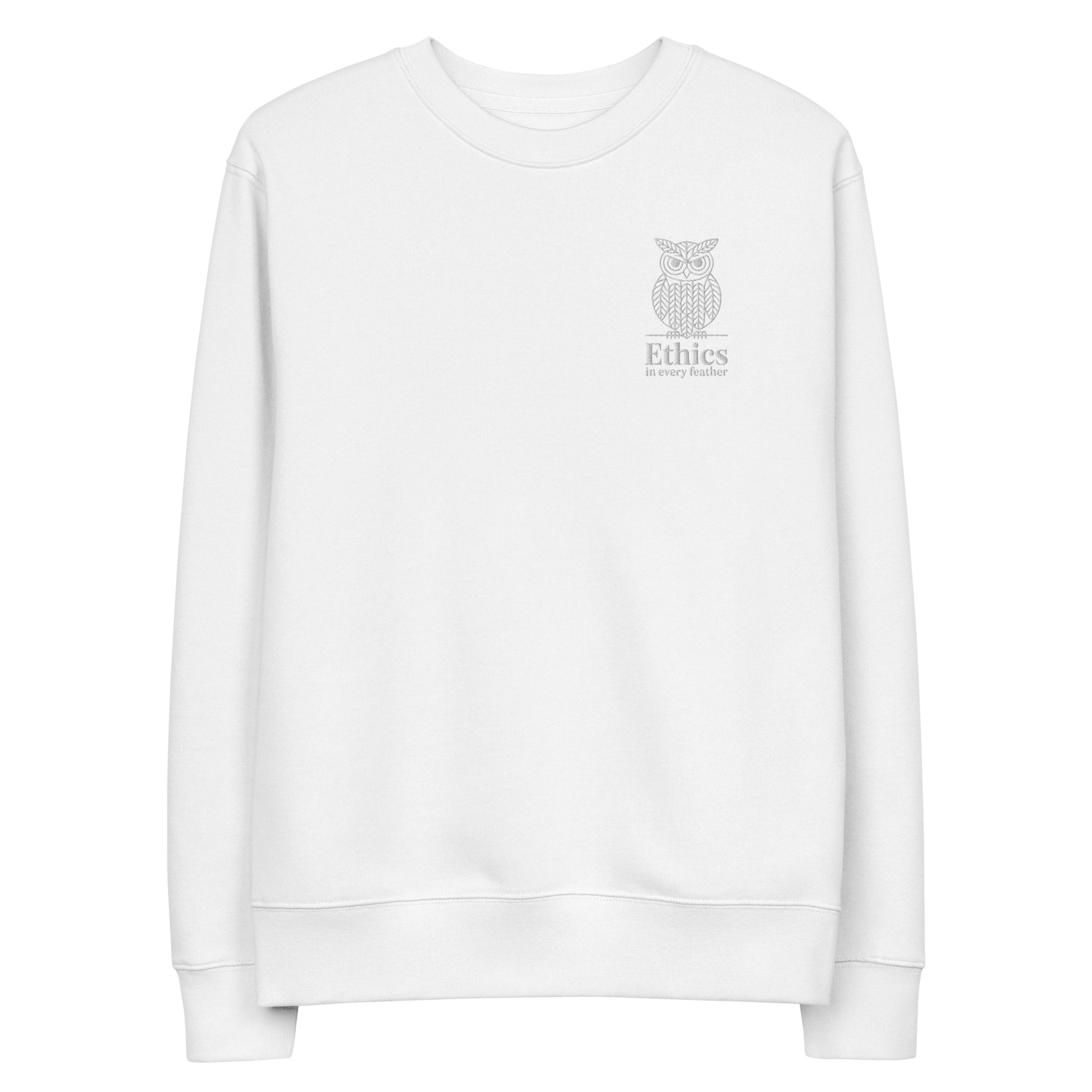 Owl Unisex Eco Sweatshirt – "Ethics in Every Feather" | Sustainable Fashion USA Dudeily