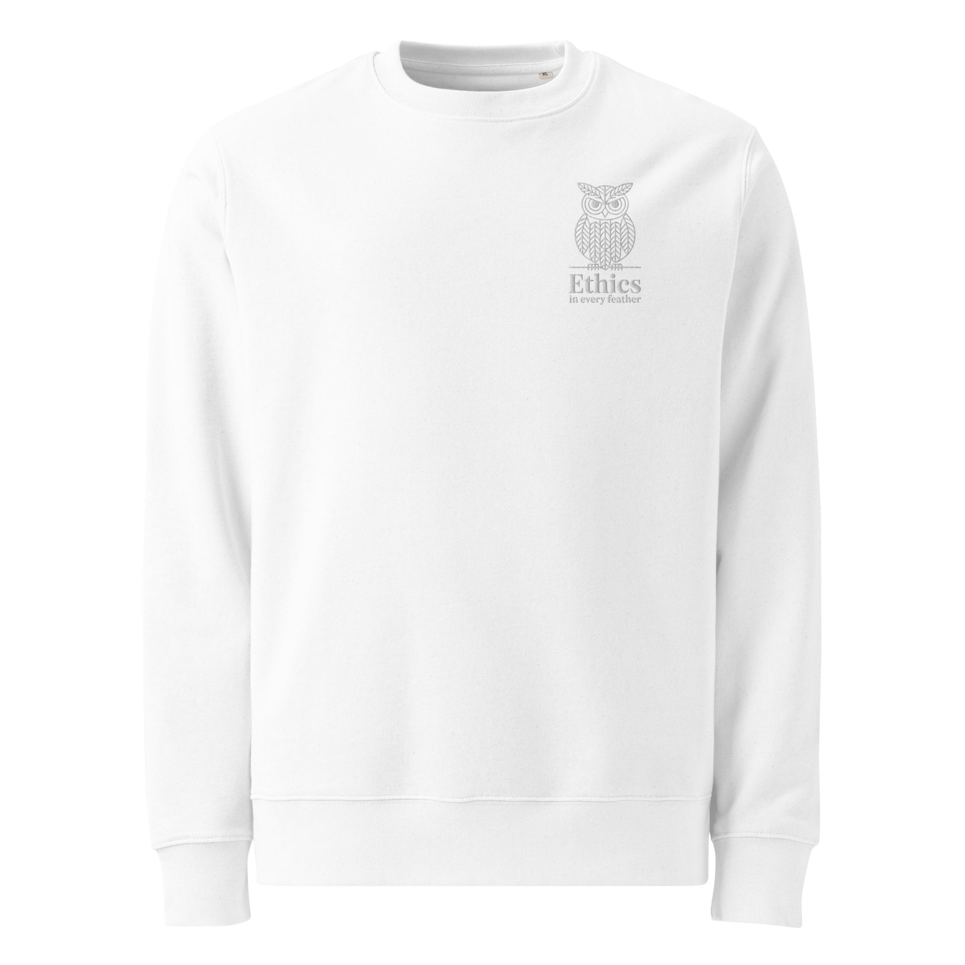 Owl Unisex Eco Sweatshirt – "Ethics in Every Feather" | Sustainable Fashion USA Dudeily