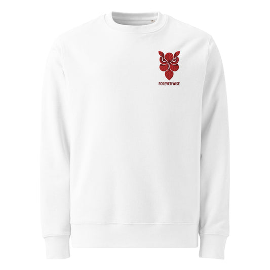 Owl Unisex Eco Sweatshirt: 'Forever Wise' in Fall | Sustainable Fashion USA Dudeily