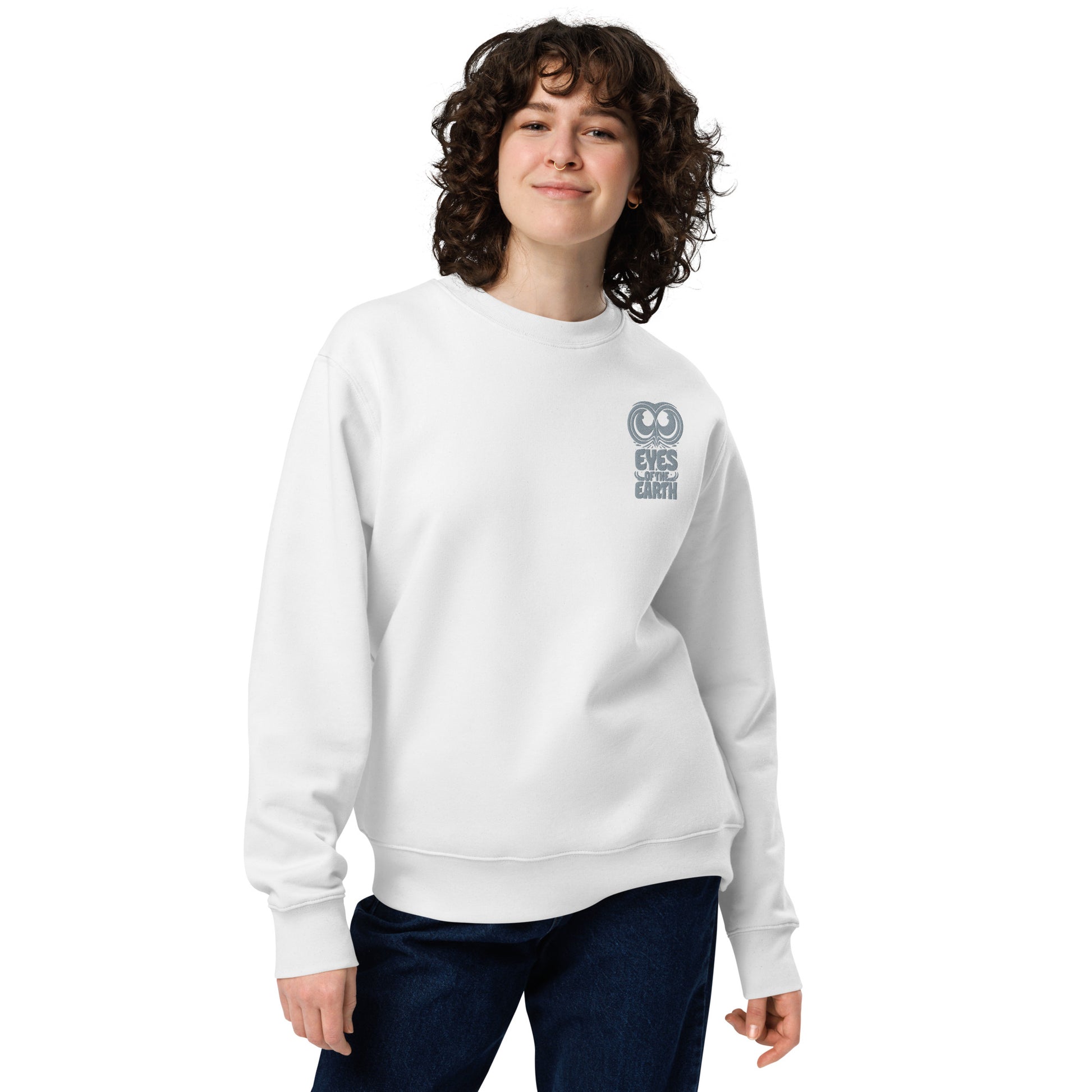 Owl Unisex Eco Sweatshirt: 'Eyes of the Earth' in Fall | Sustainable Fashion USA Dudeily