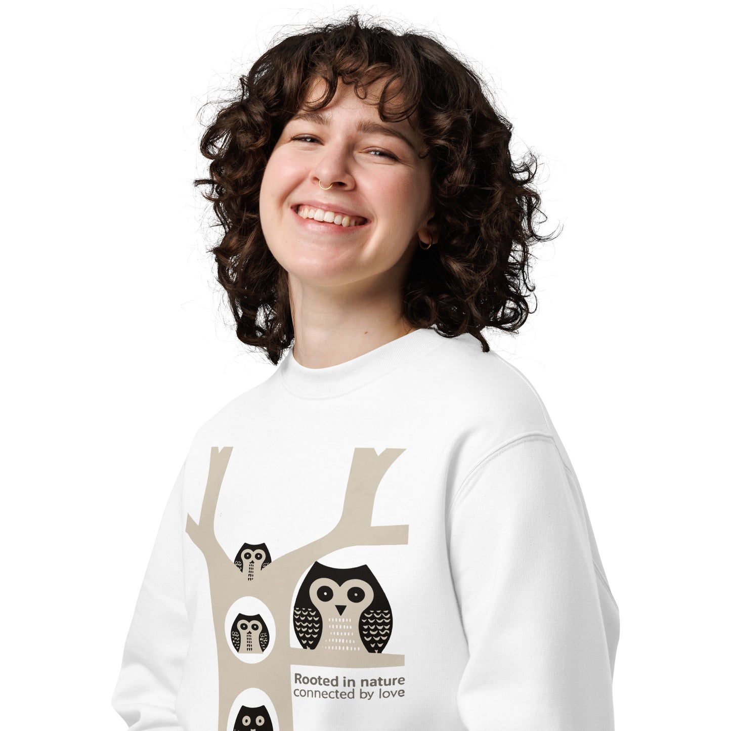 Unisex Eco Sweatshirt – OwlNest Sustainable Fashion for Family Day Comfort Dudeily