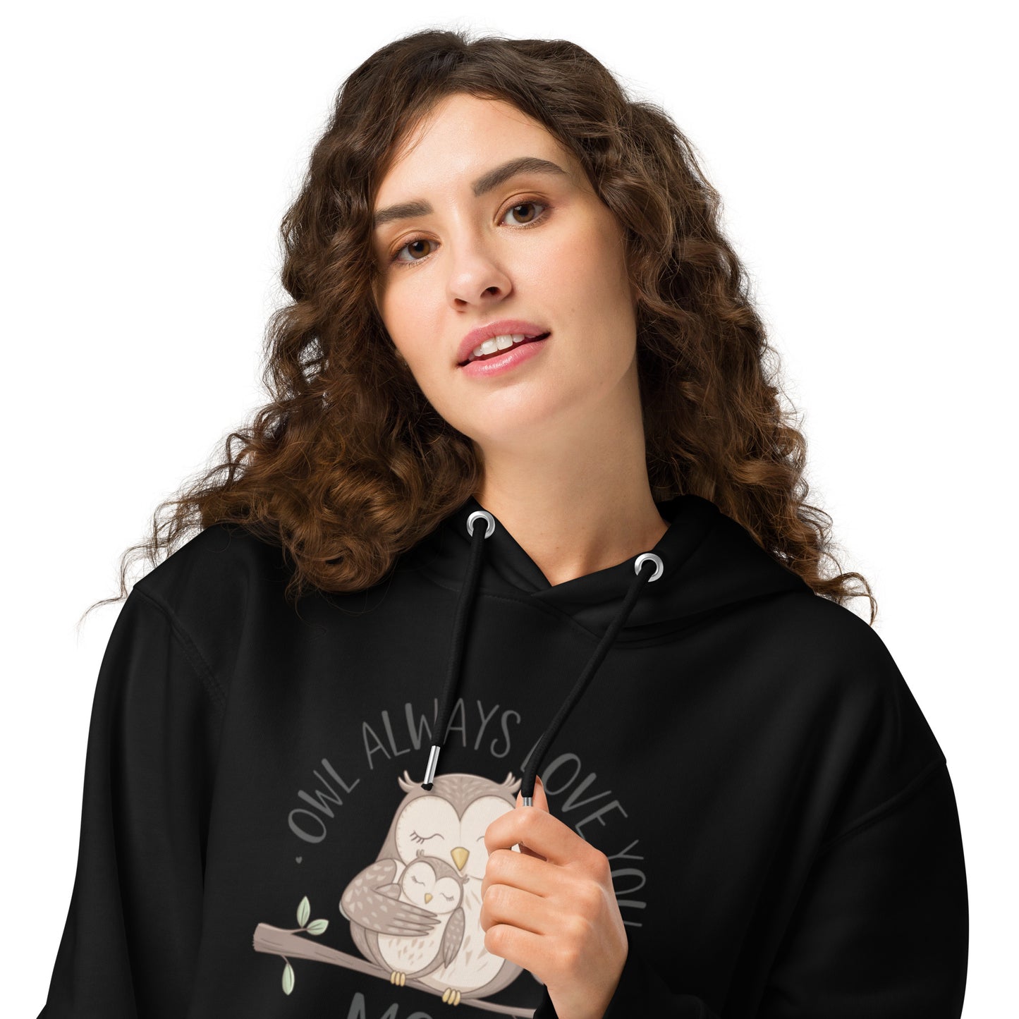 Unisex Essential Organic Hoodie – Sustainable Owl-Themed Pullover for Comfort & Style Dudeily