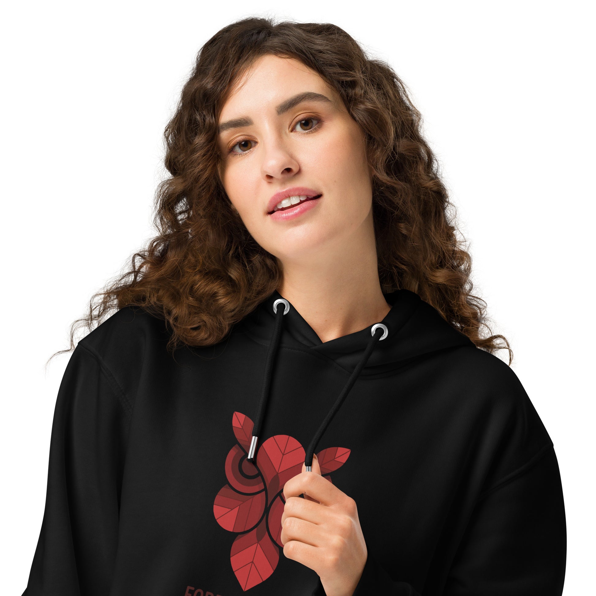 Unisex Essential Organic Hoodie: 'Forever Wise' | Sustainable Owl Fashion USA Dudeily