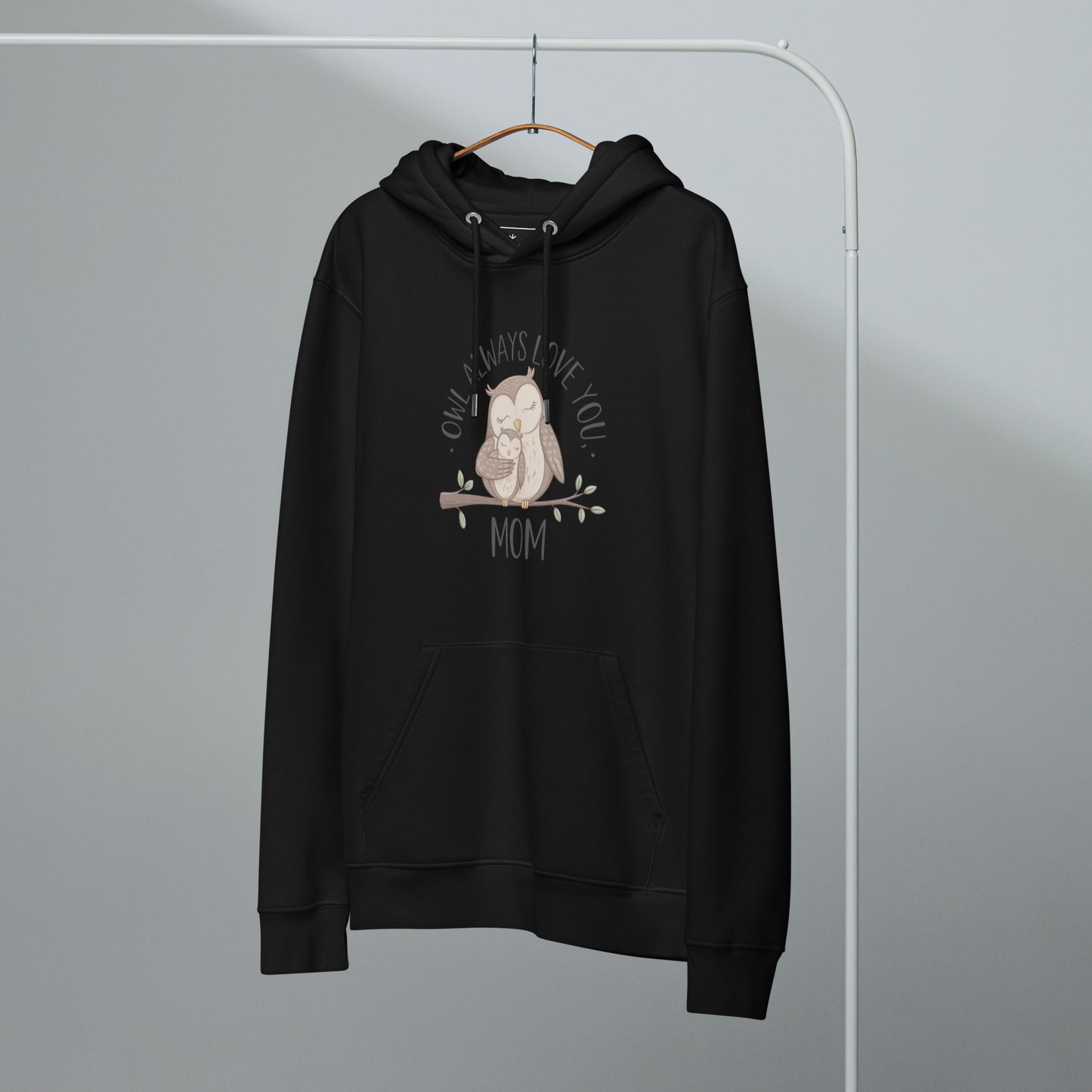 Unisex Essential Organic Hoodie – Sustainable Owl-Themed Pullover for Comfort & Style Dudeily