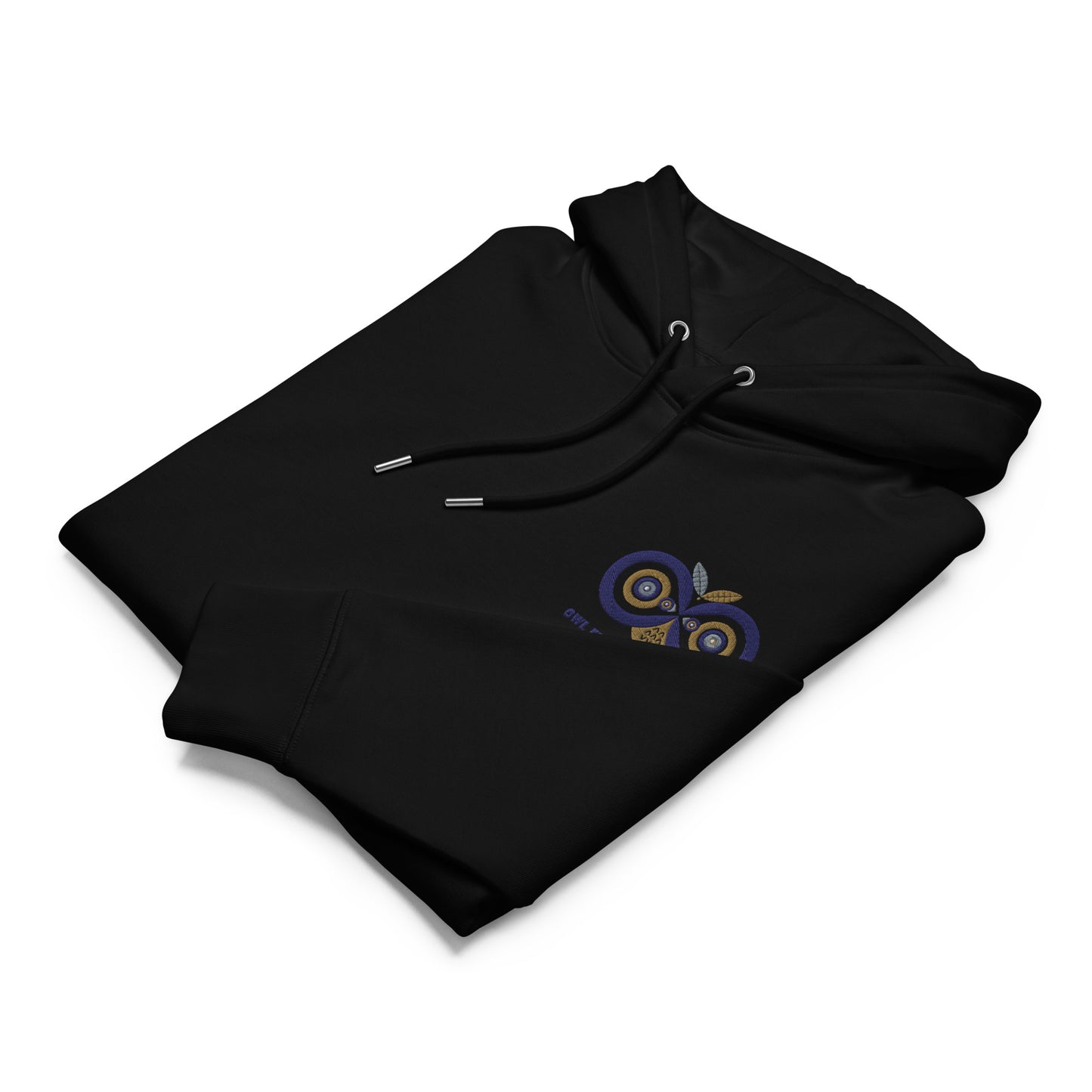 Unisex Essential Organic Hoodie: Owl Eyes on the Future | Owl Embroidered Eco-Friendly Fashion Dudeily