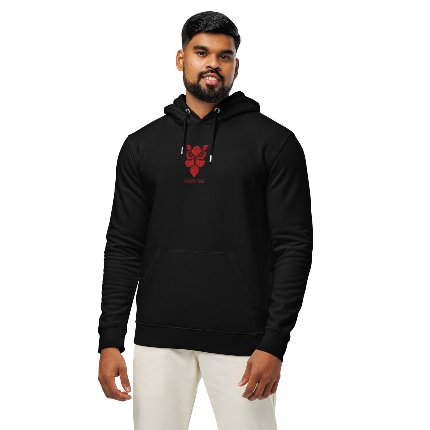 Owl Unisex Essential Organic Hoodie: 'Forever Wise' in Fall | Sustainable Fashion USA Dudeily