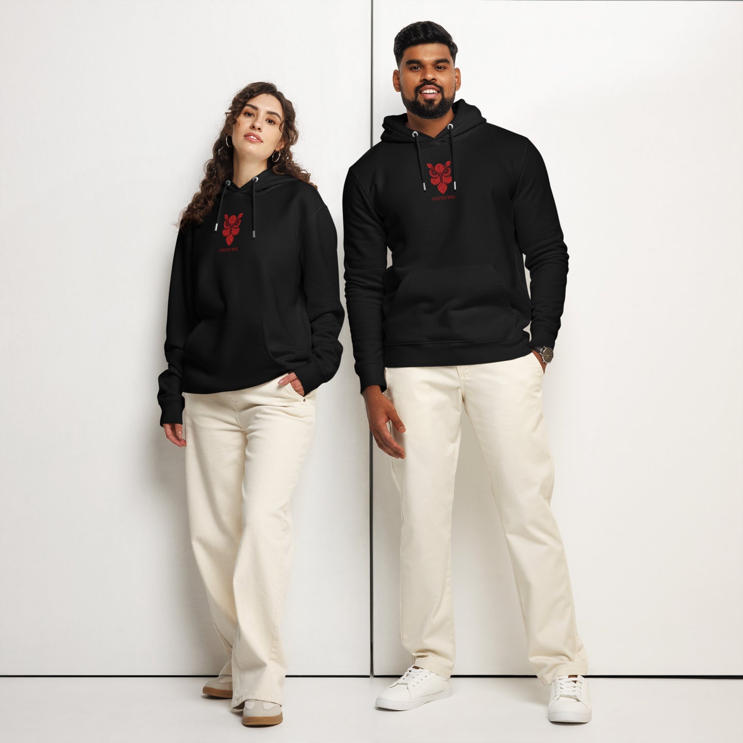 Owl Unisex Essential Organic Hoodie: 'Forever Wise' in Fall | Sustainable Fashion USA Dudeily