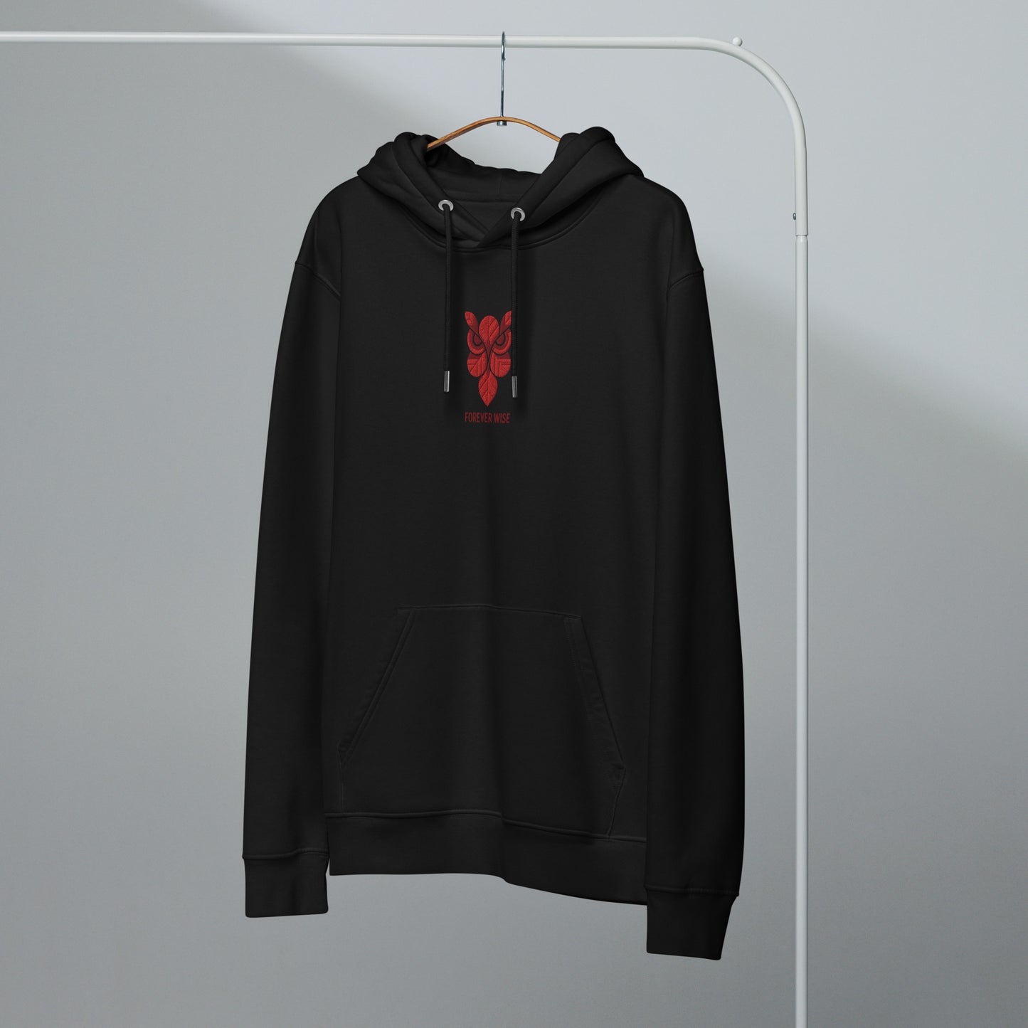 Owl Unisex Essential Organic Hoodie: 'Forever Wise' in Fall | Sustainable Fashion USA Dudeily