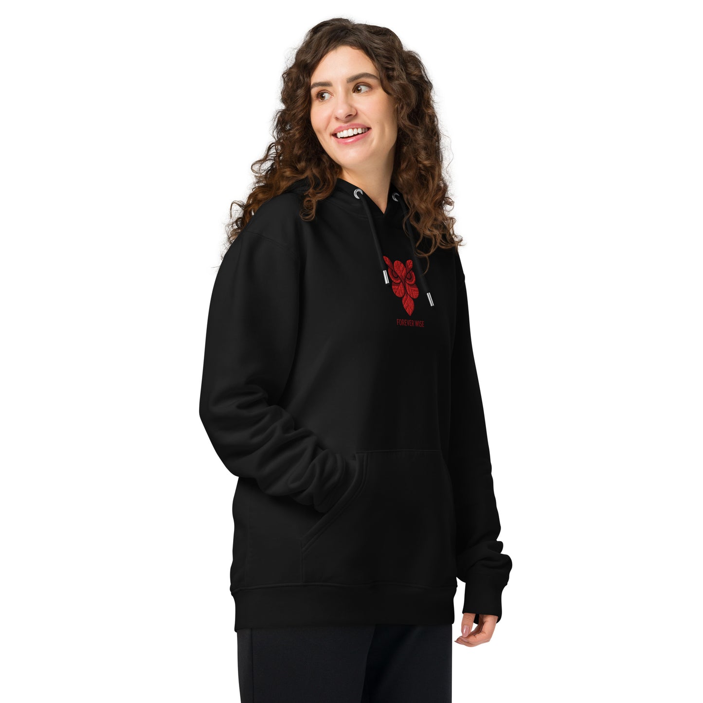 Owl Unisex Essential Organic Hoodie: 'Forever Wise' in Fall | Sustainable Fashion USA Dudeily