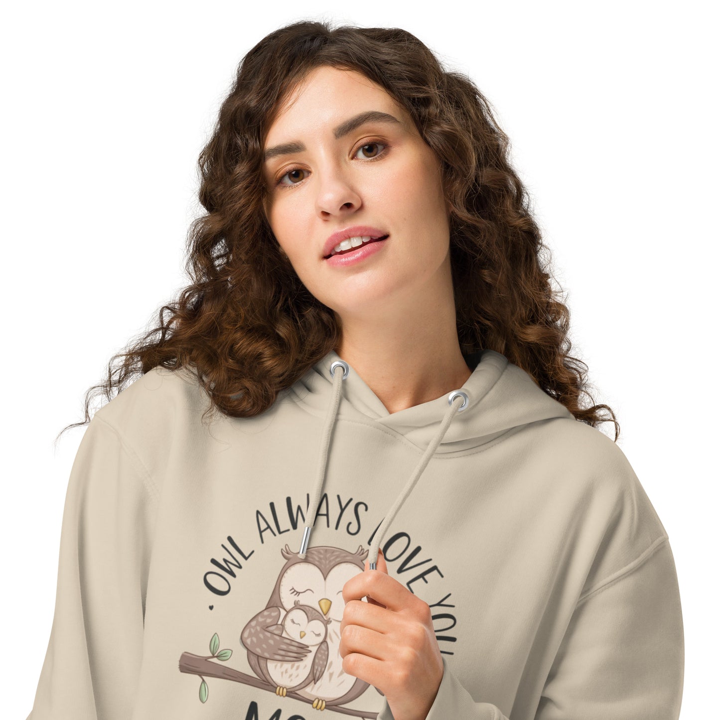 Unisex Essential Organic Hoodie – Sustainable Owl-Themed Pullover for Comfort & Style Dudeily